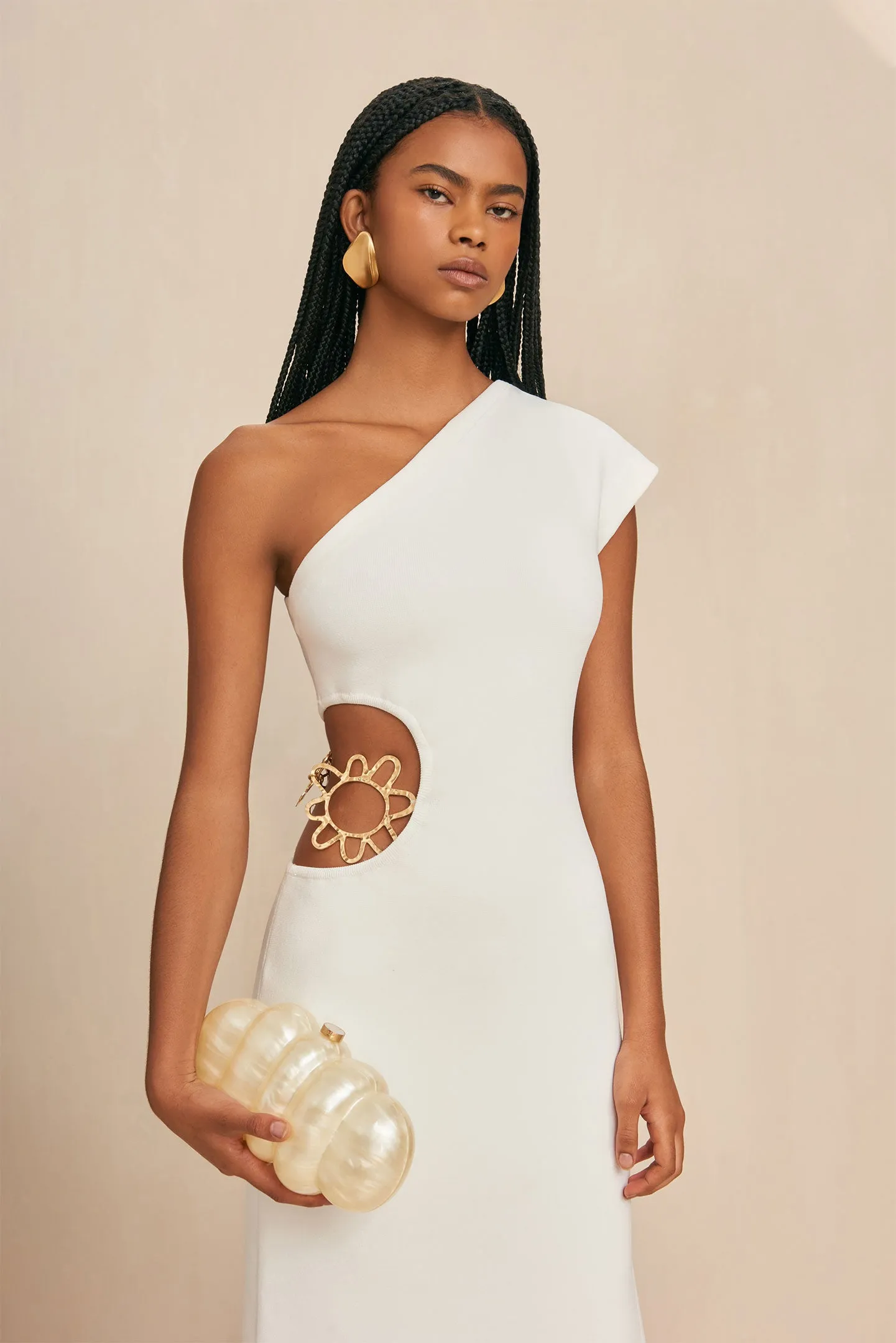 ADRIAN KNIT DRESS - OFF WHITE sold by cult gaia product image thumbnail 3