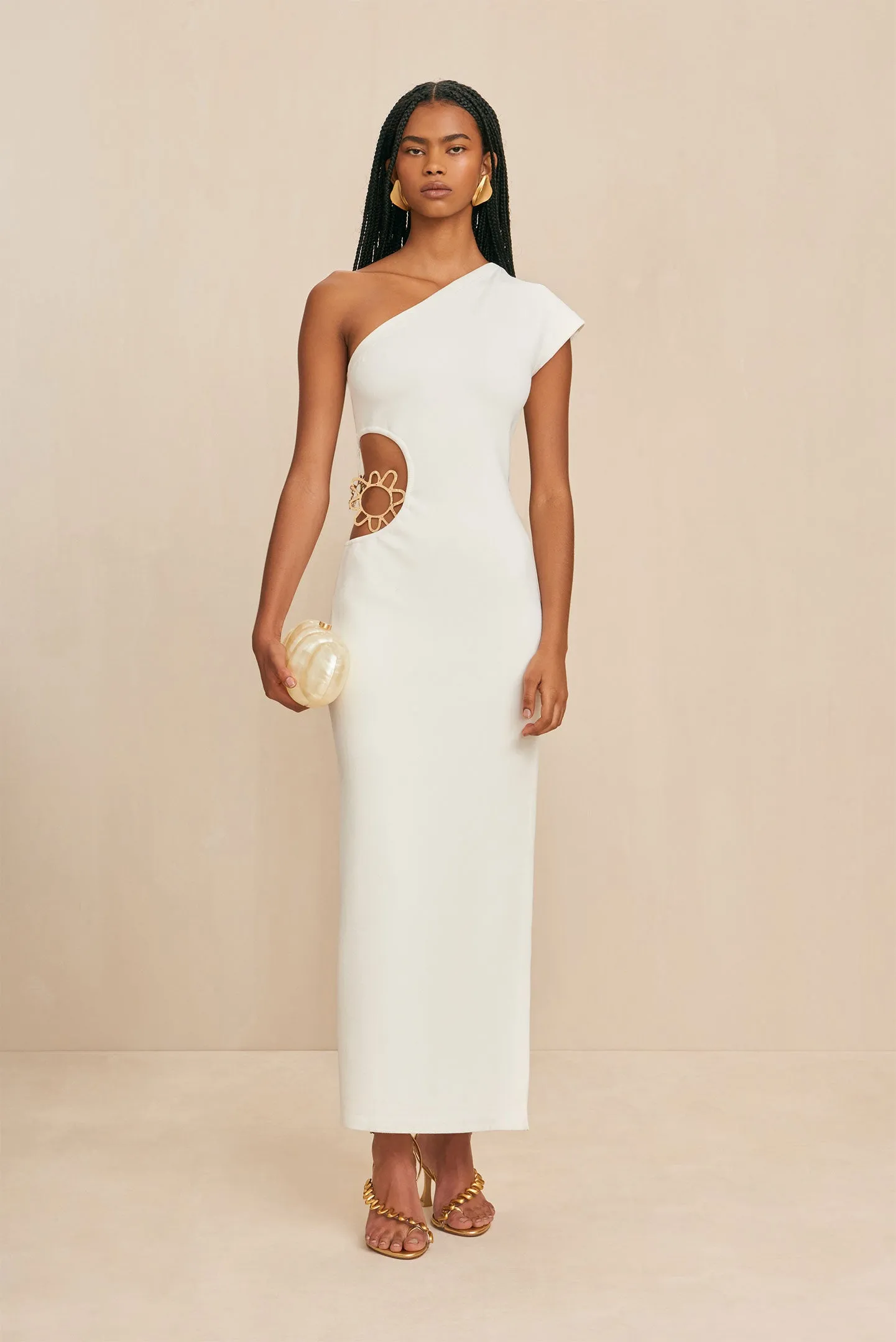 ADRIAN KNIT DRESS - OFF WHITE sold by cult gaia product image thumbnail 2