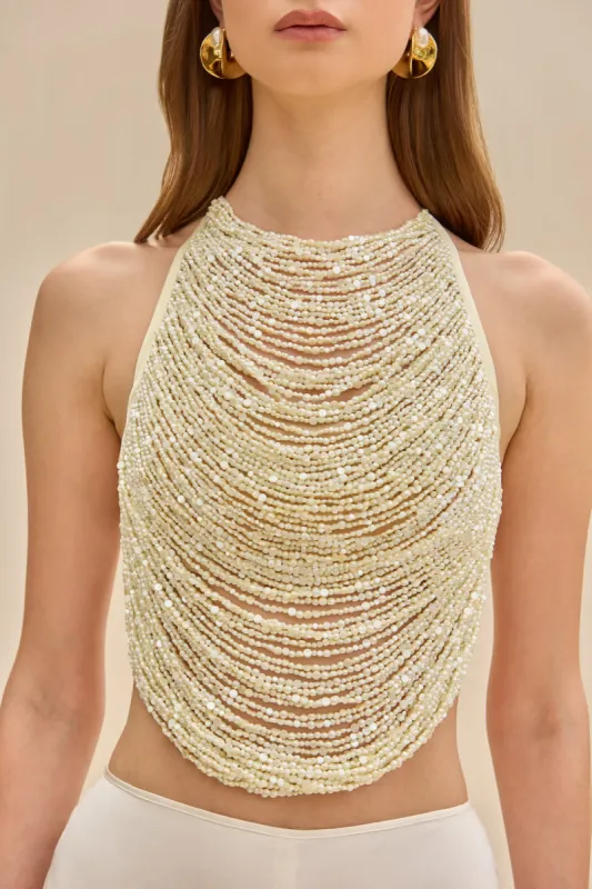 LEELOO TOP - OFF WHITE sold by cult gaia