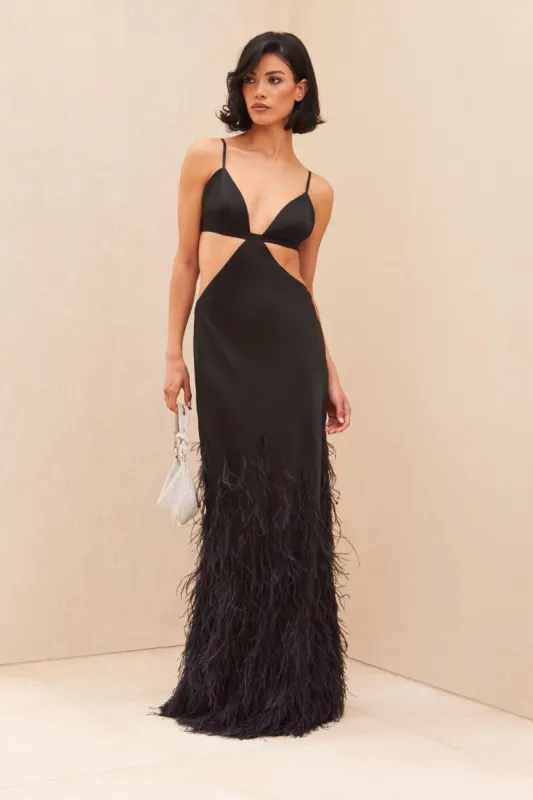 RAISA GOWN - BLACK sold by Cult Gaia