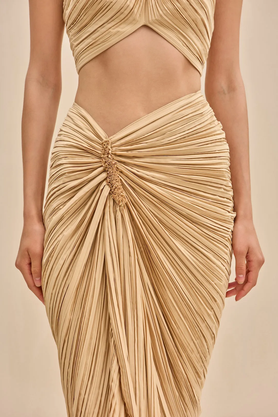 SONOMA SKIRT - TRUFFLE sold by cult gaia product image thumbnail 4