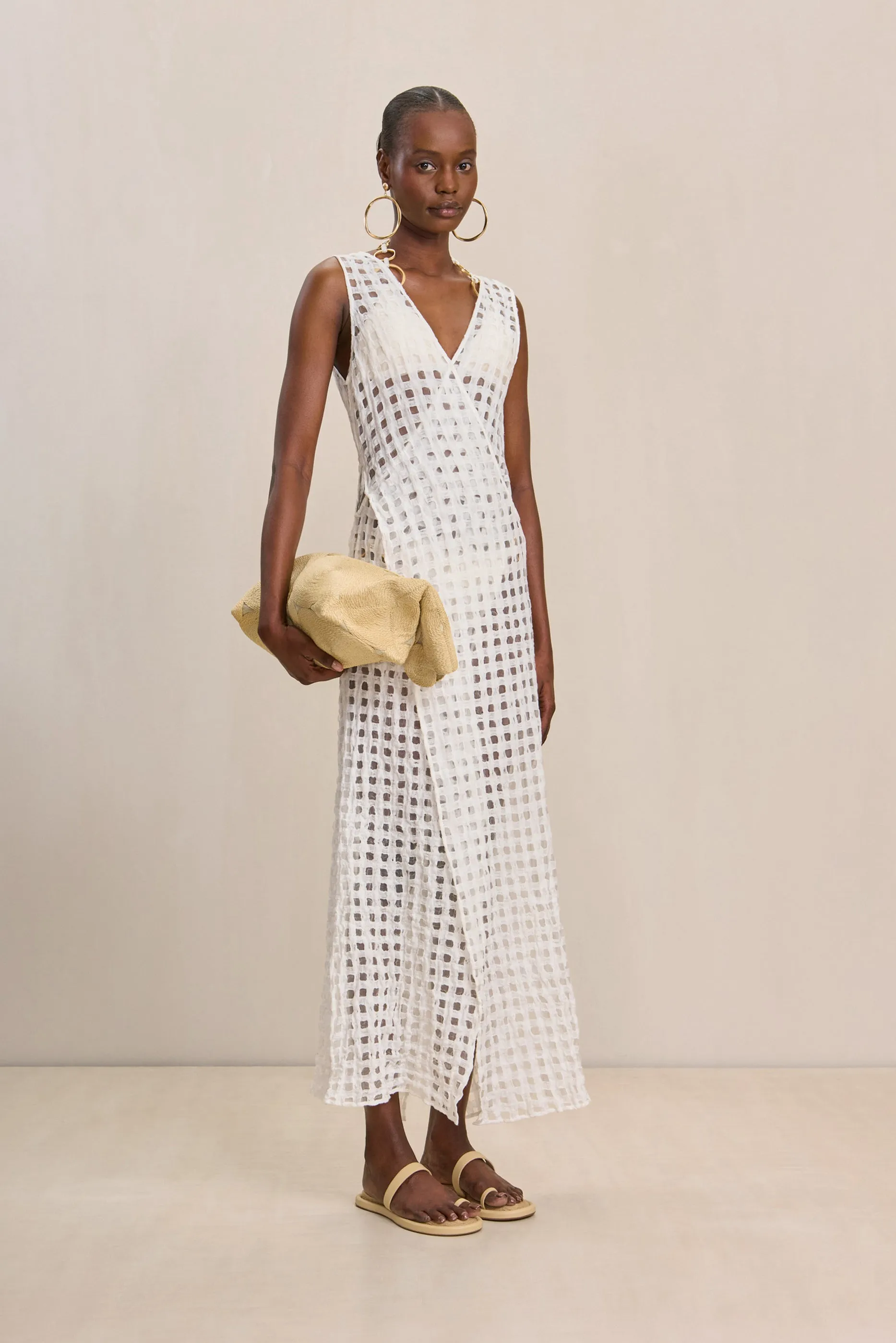 CORTEZ COVERUP - OFF WHITE LINEN sold by cult gaia product image thumbnail 4