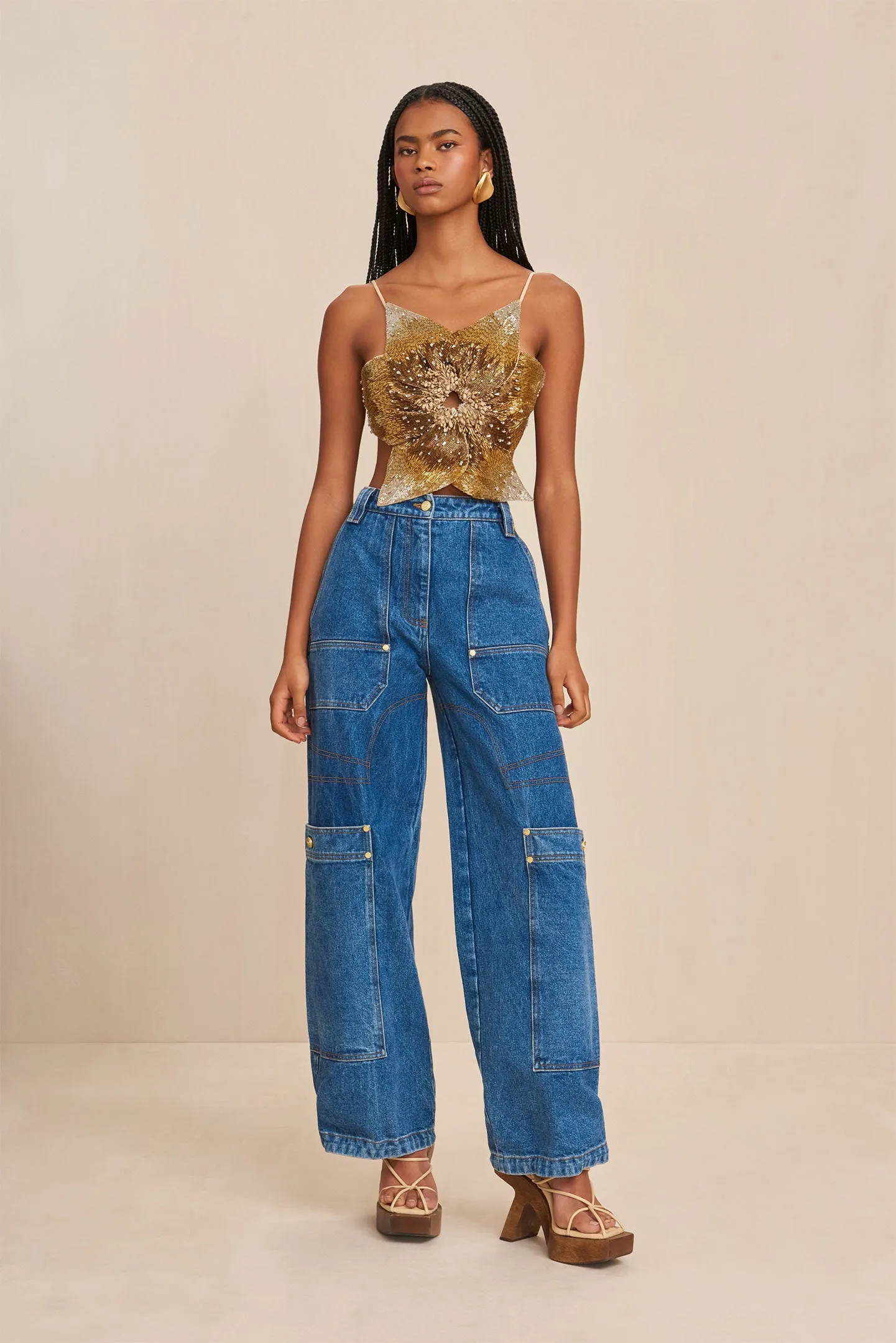 LANCE TOP - BEACH MULTI sold by Cult Gaia product image thumbnail 3