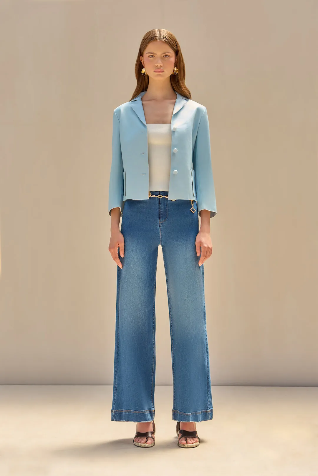 LAYTON BLAZER - HYDRANGEA sold by cult gaia