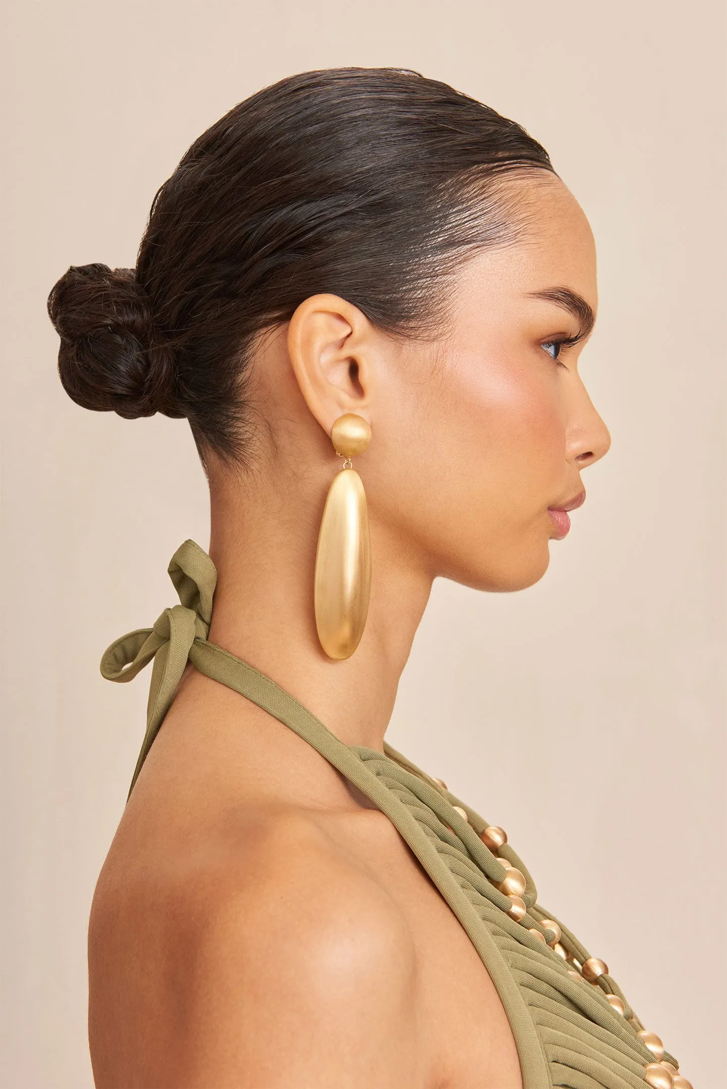 FIORE EARRING - BRUSHED BRASS sold by Cult Gaia product image thumbnail 2