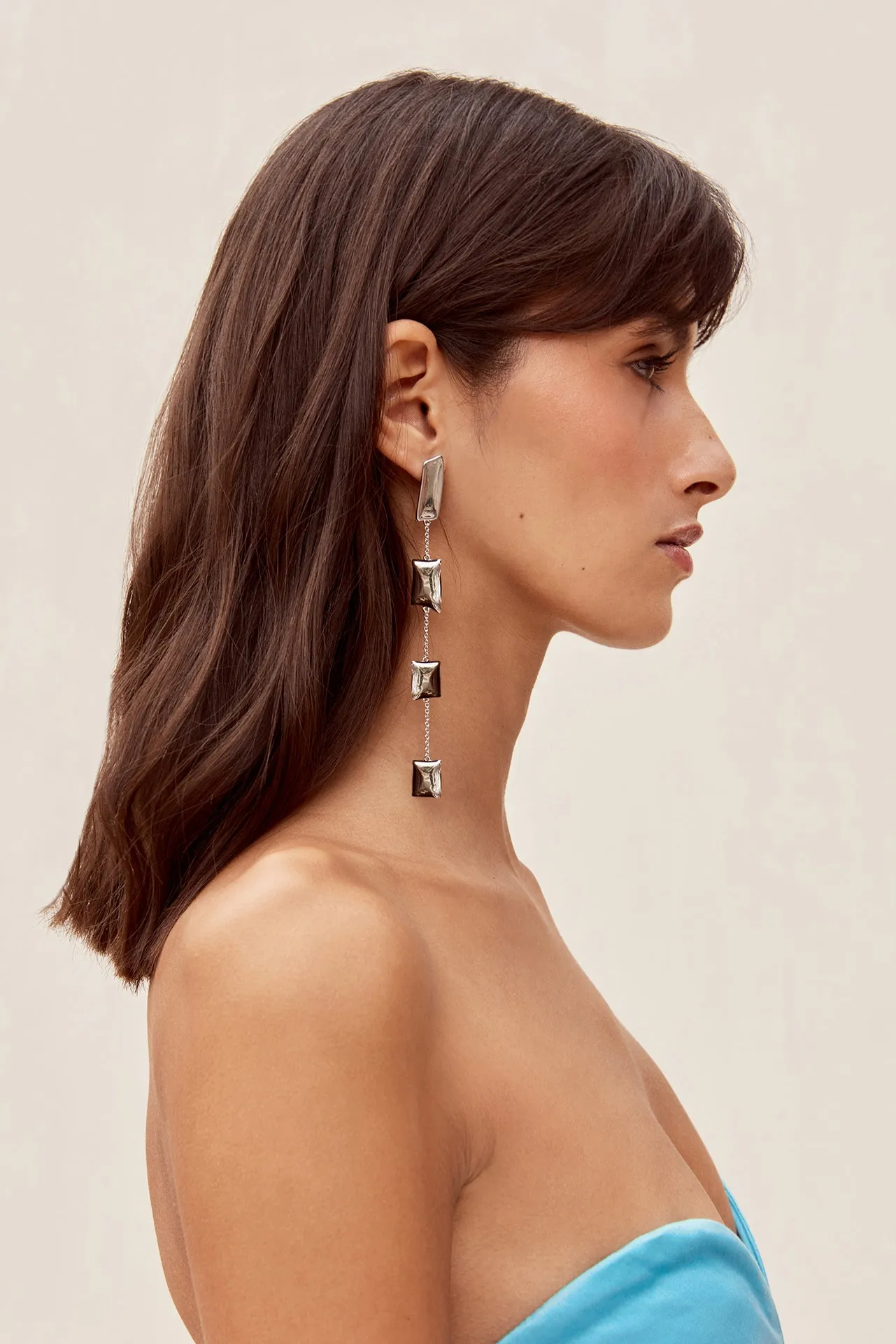 MALAYA EARRING - Shiny Silver sold by cult gaia product image thumbnail 2