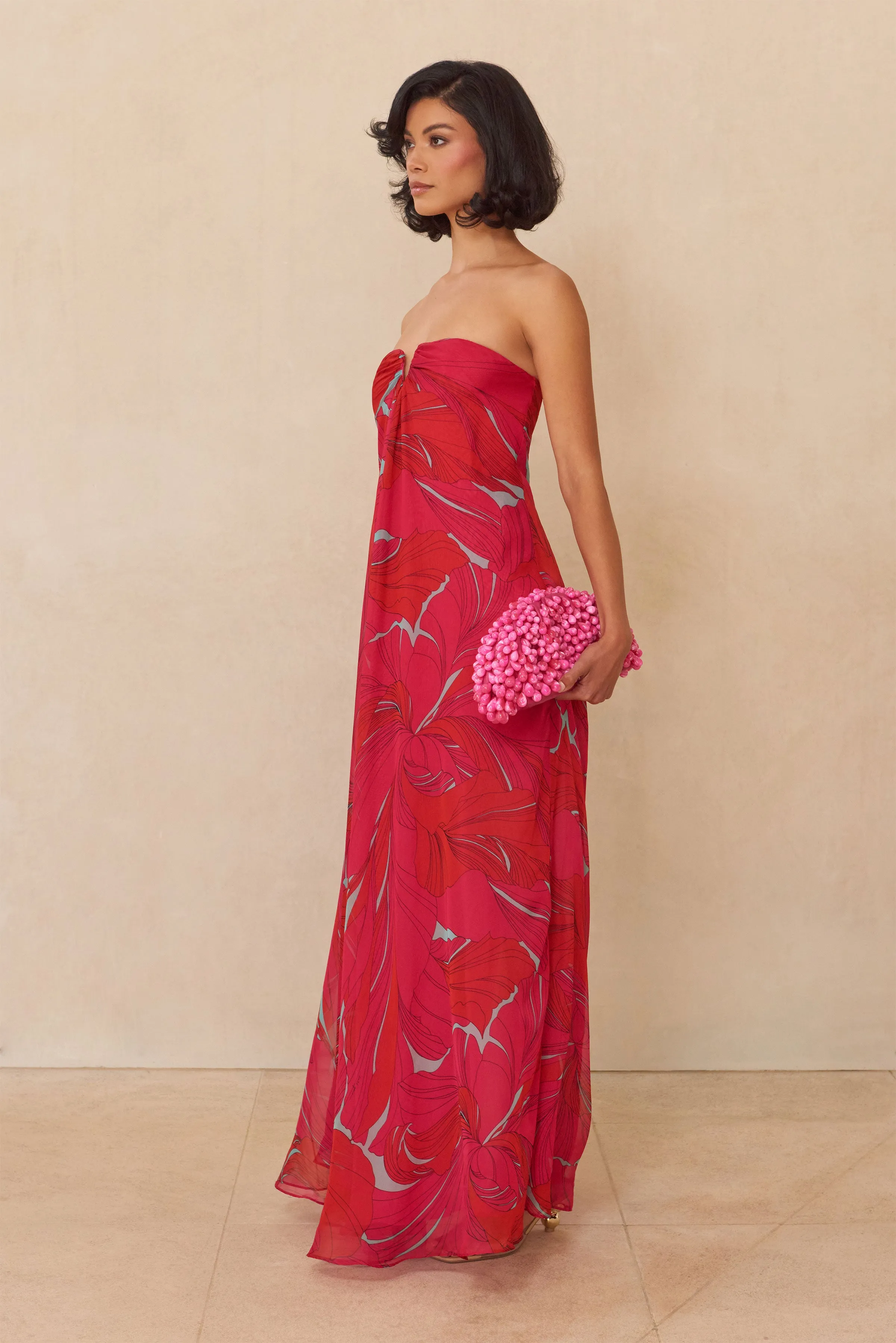 JANELLE GOWN - CHANTARELLE PINK sold by cult gaia product image thumbnail 2