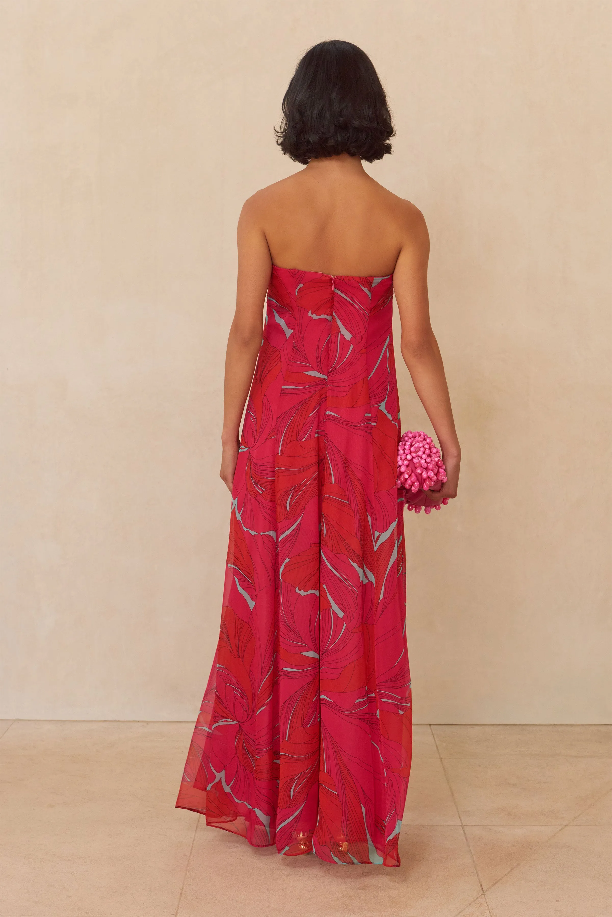 JANELLE GOWN - CHANTARELLE PINK sold by cult gaia product image thumbnail 4
