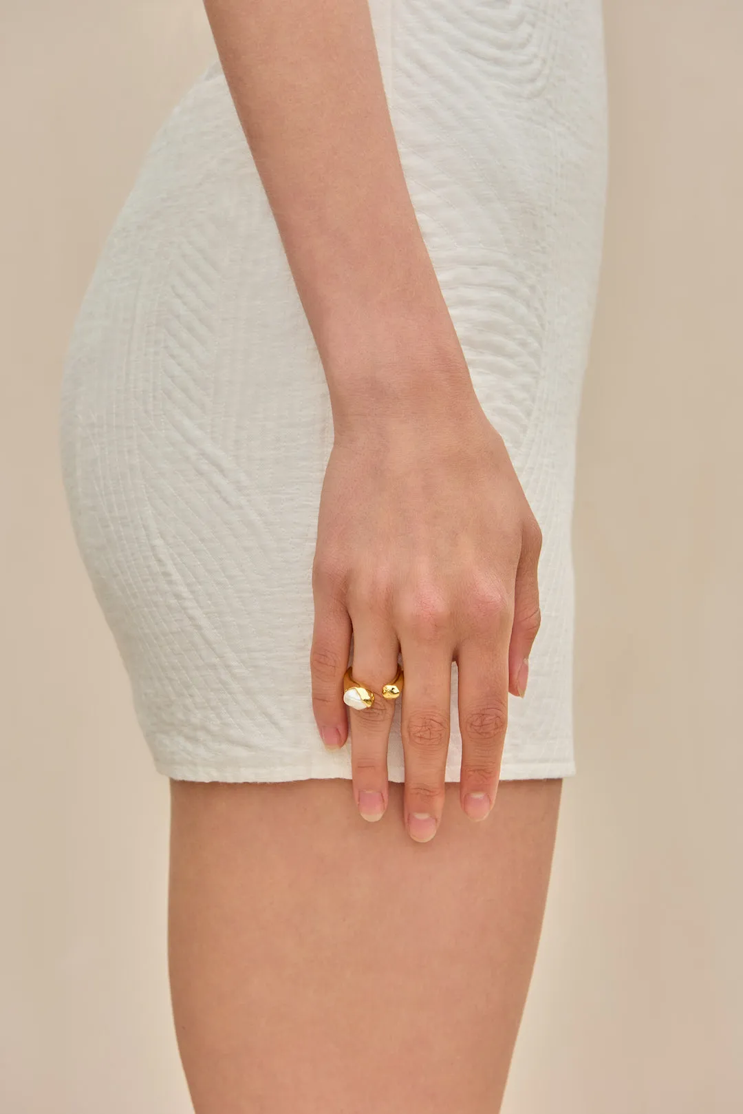 ASTRID RING - PEARL sold by cult gaia product image thumbnail 2