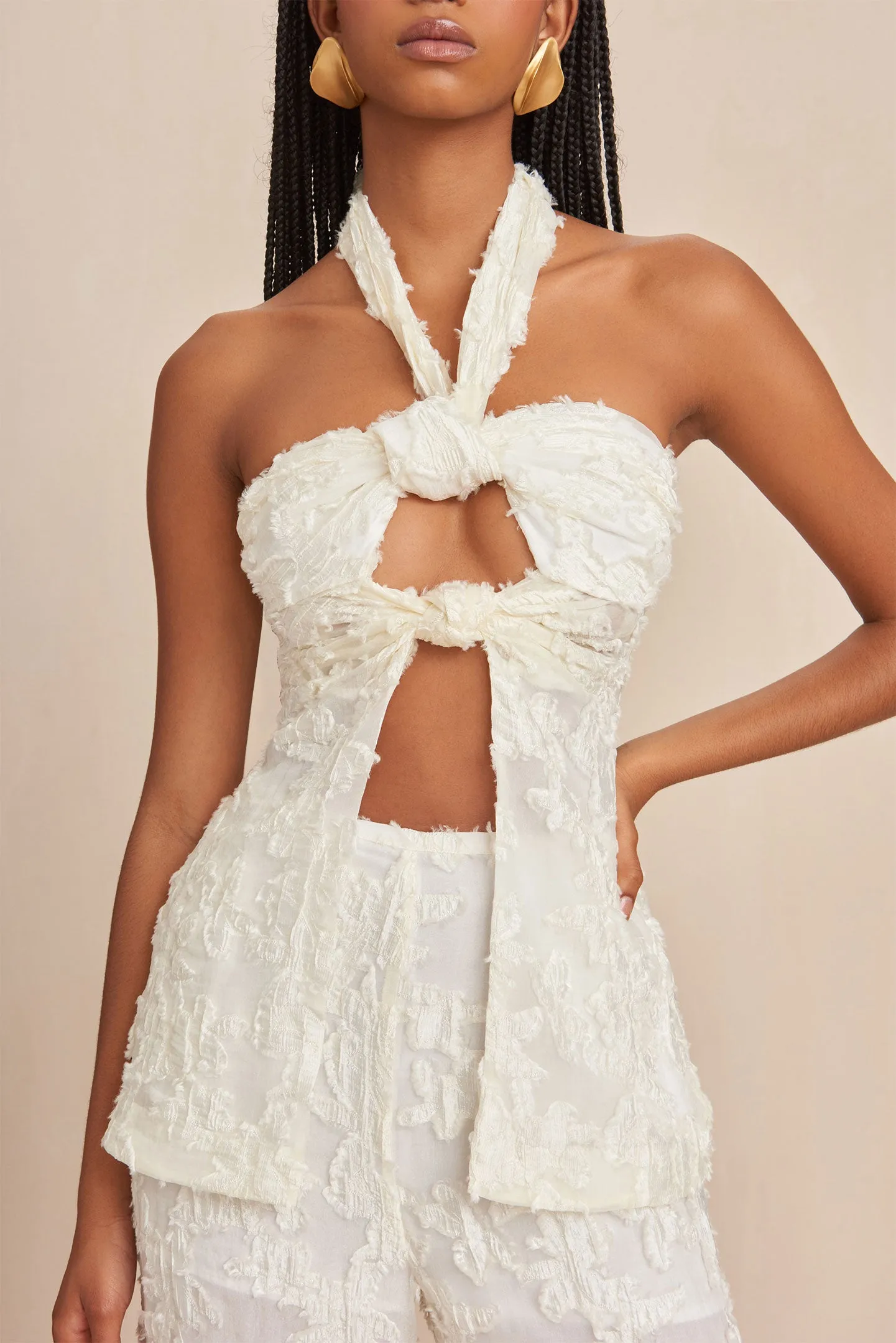 LAINIE TOP - OFF WHITE sold by Cult Gaia