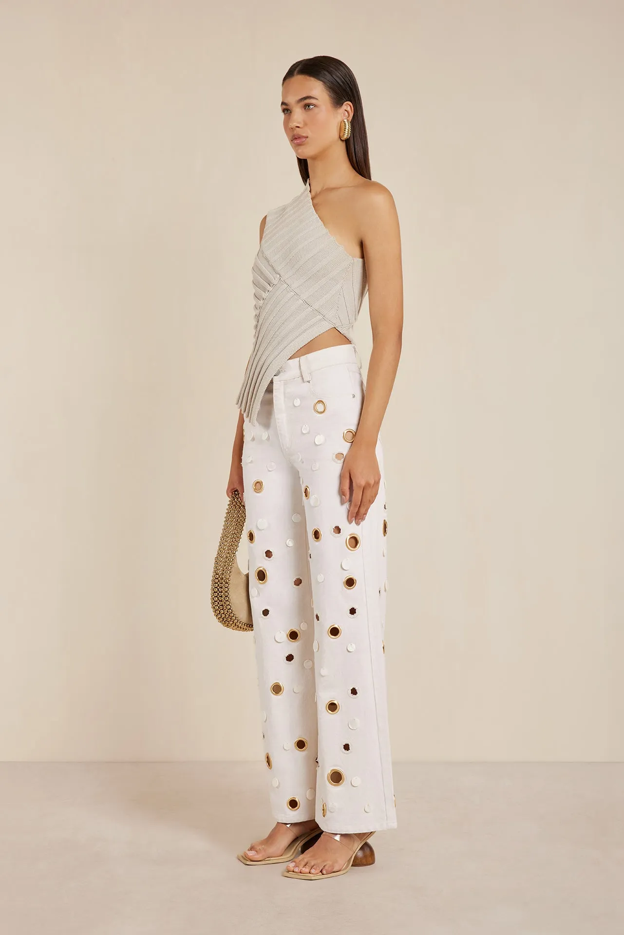 SEDNA PANT - OFF WHITE sold by Cult Gaia product image thumbnail 2