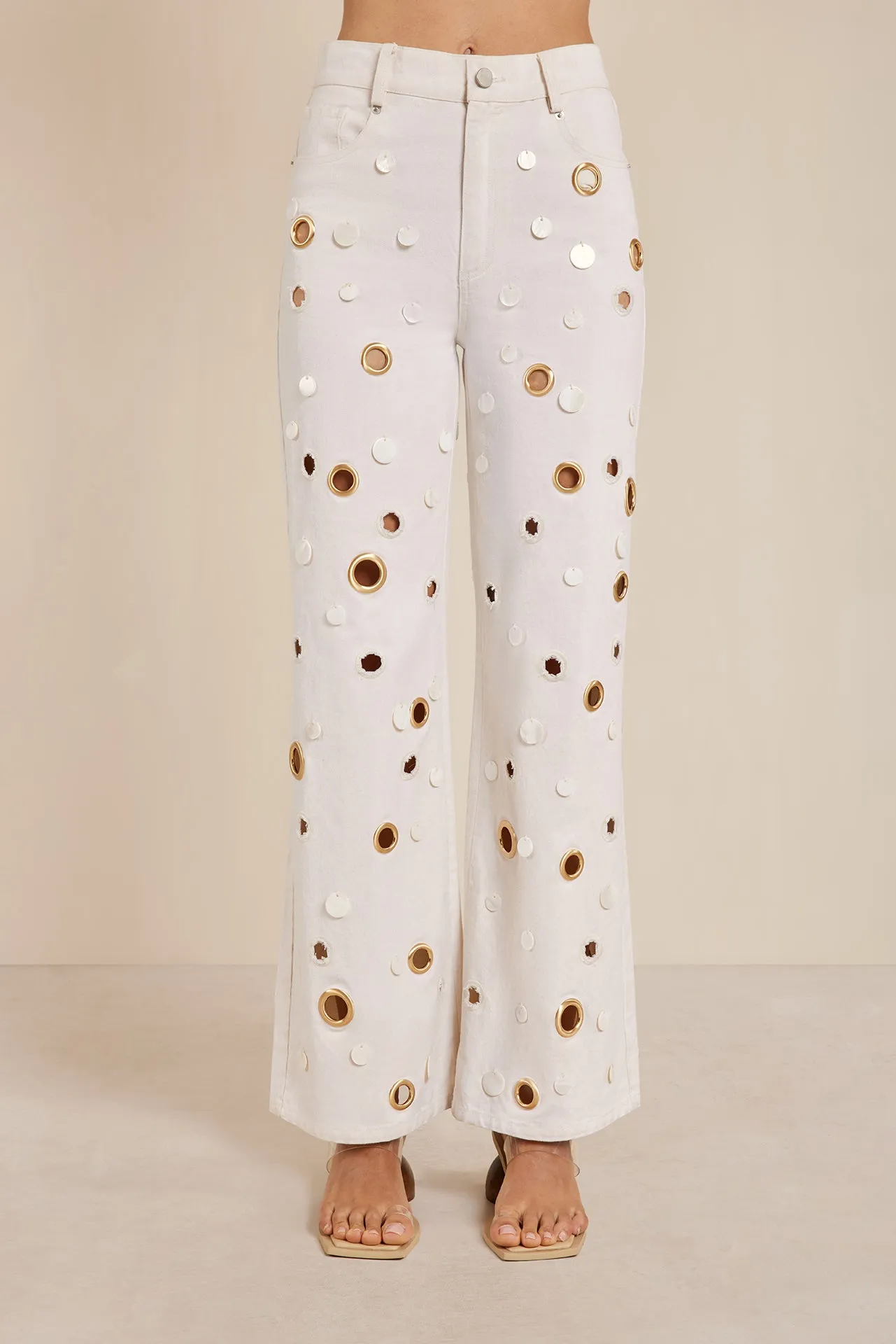 SEDNA PANT - OFF WHITE sold by Cult Gaia product image thumbnail 3