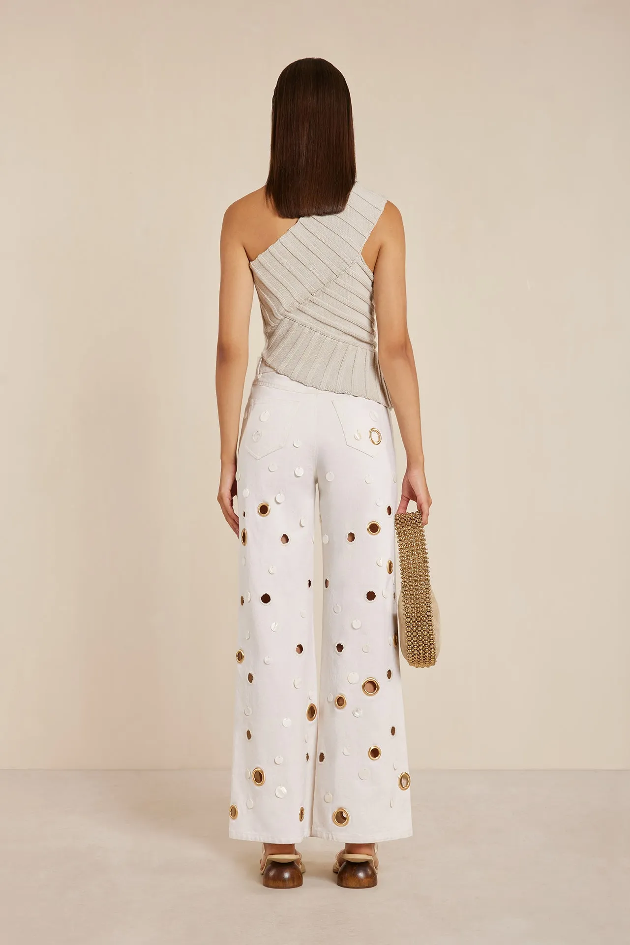 SEDNA PANT - OFF WHITE sold by Cult Gaia product image thumbnail 4