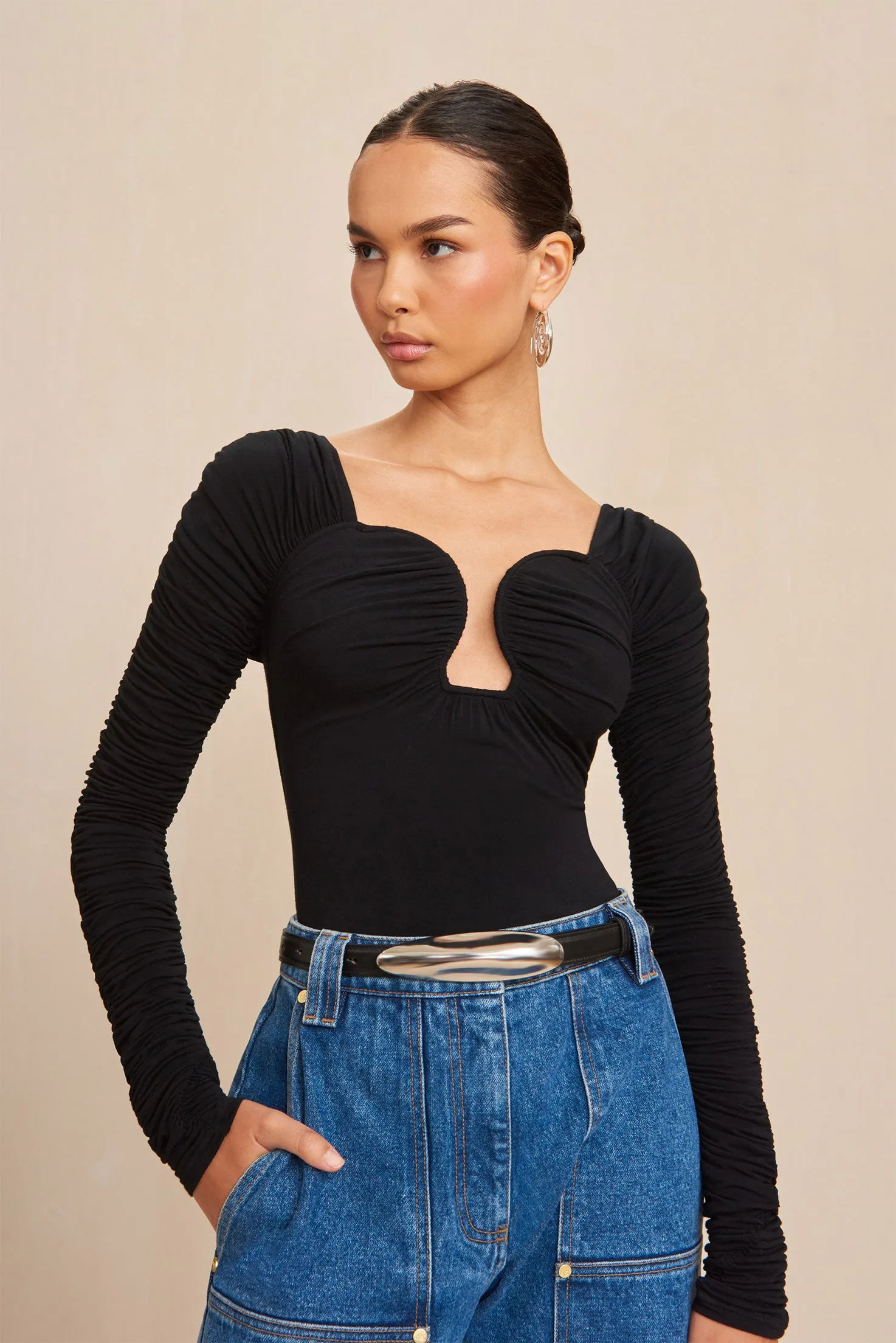 FIORE BELT - BLACK sold by cult gaia product image thumbnail 3