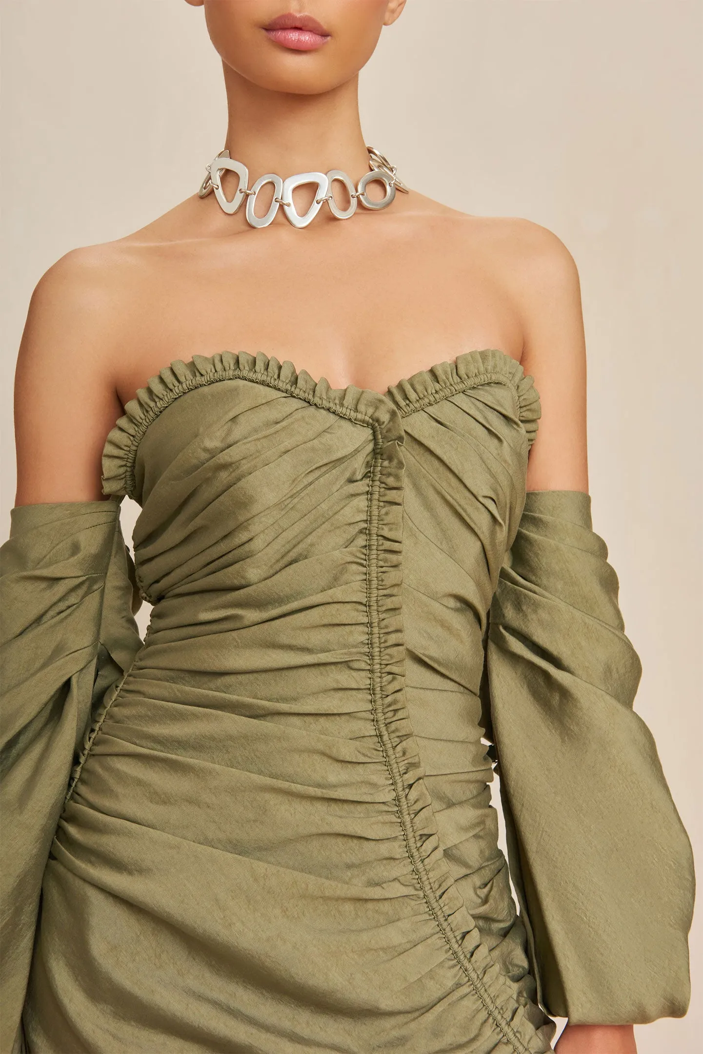 DIVIDA DRESS - TEA sold by cult gaia product image thumbnail 3