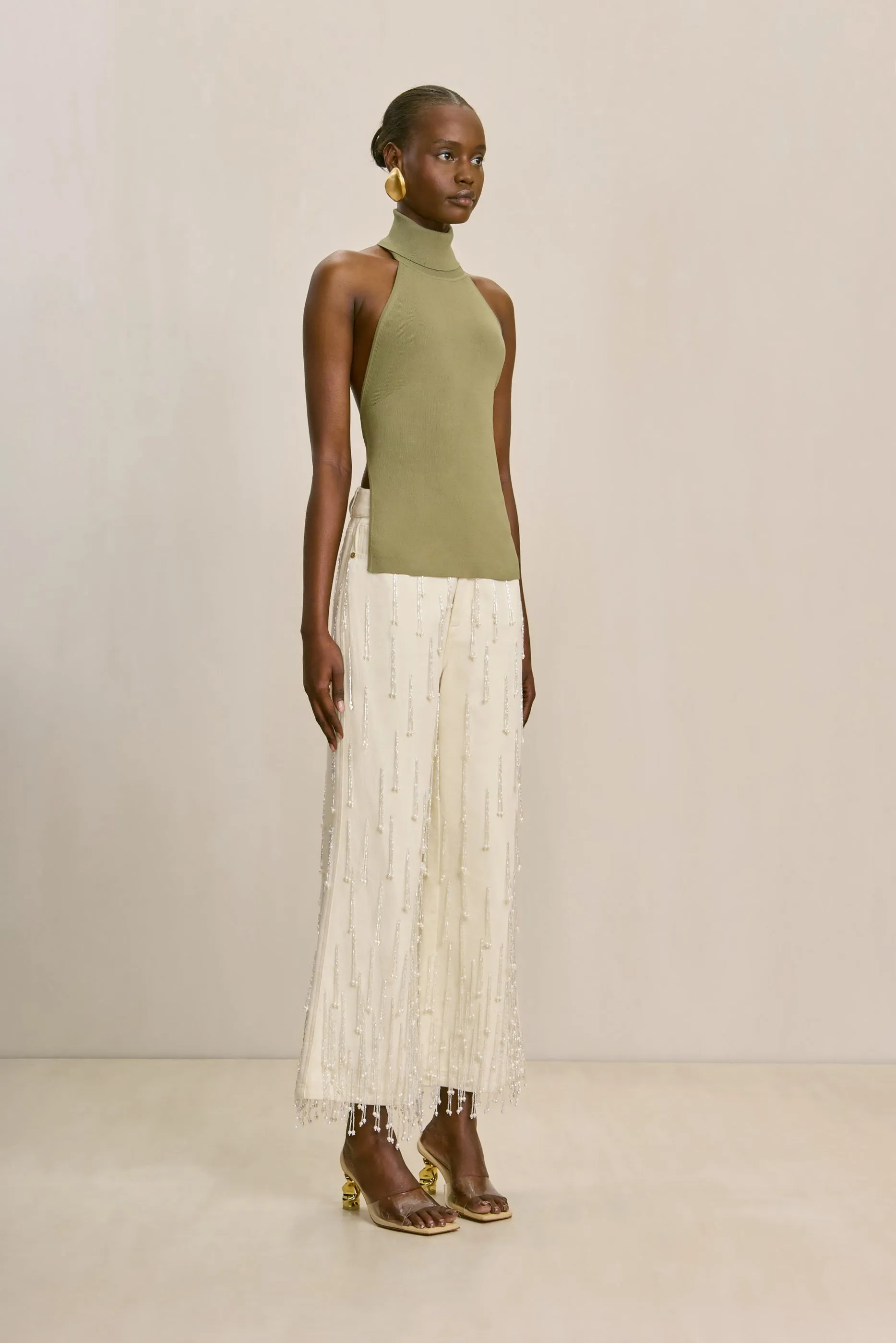 WAKE KNIT TOP - TEA sold by cult gaia product image thumbnail 3