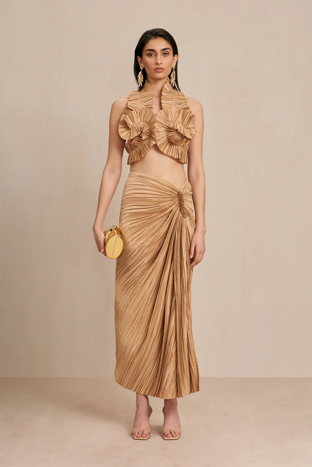 SONOMA SKIRT - LIGHT CAMEL sold by Cult Gaia