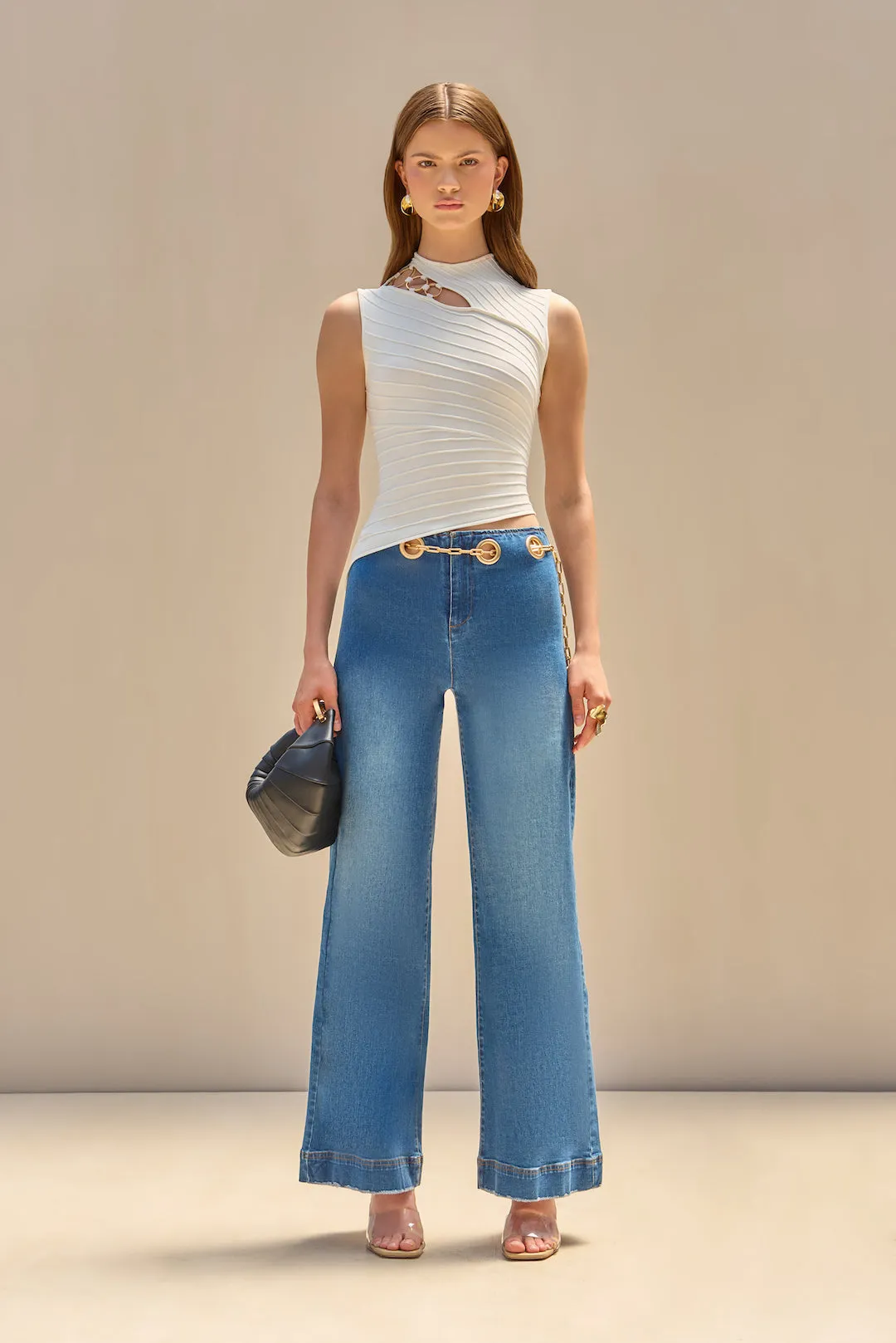 ARAYA KNIT TOP - OFF WHITE sold by cult gaia