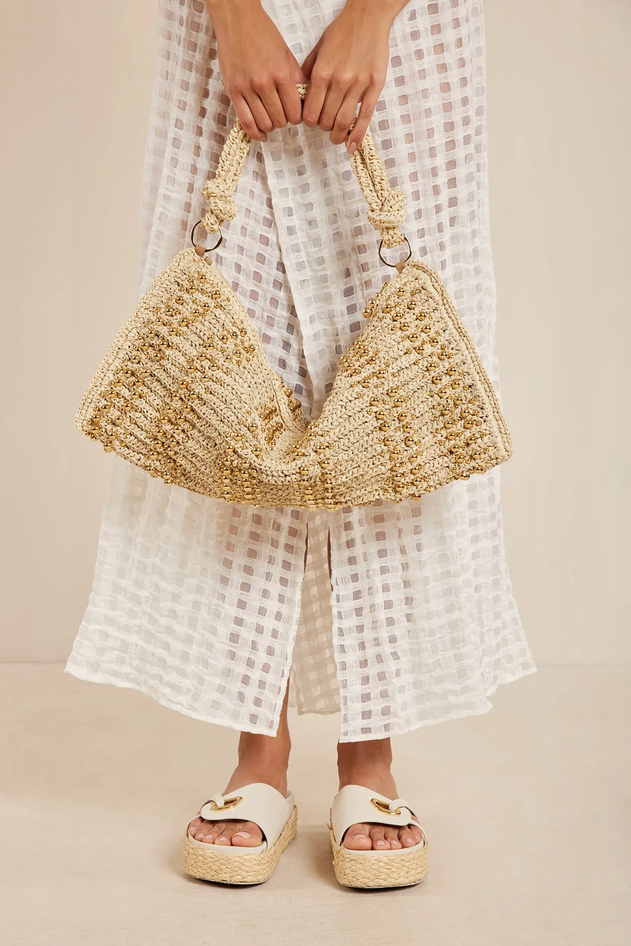 HERA SHOULDER BAG - NATURAL RAFFIA sold by cult gaia product image thumbnail 3