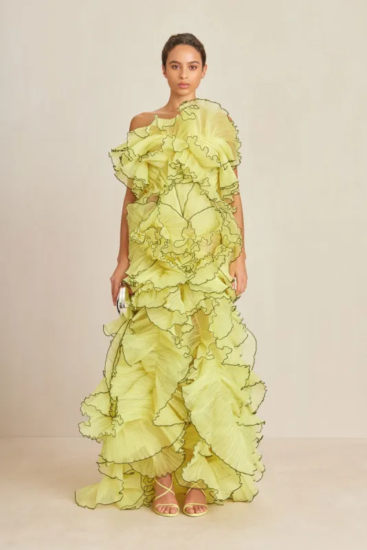 TORREY GOWN - LEMON SORBET sold by cult gaia