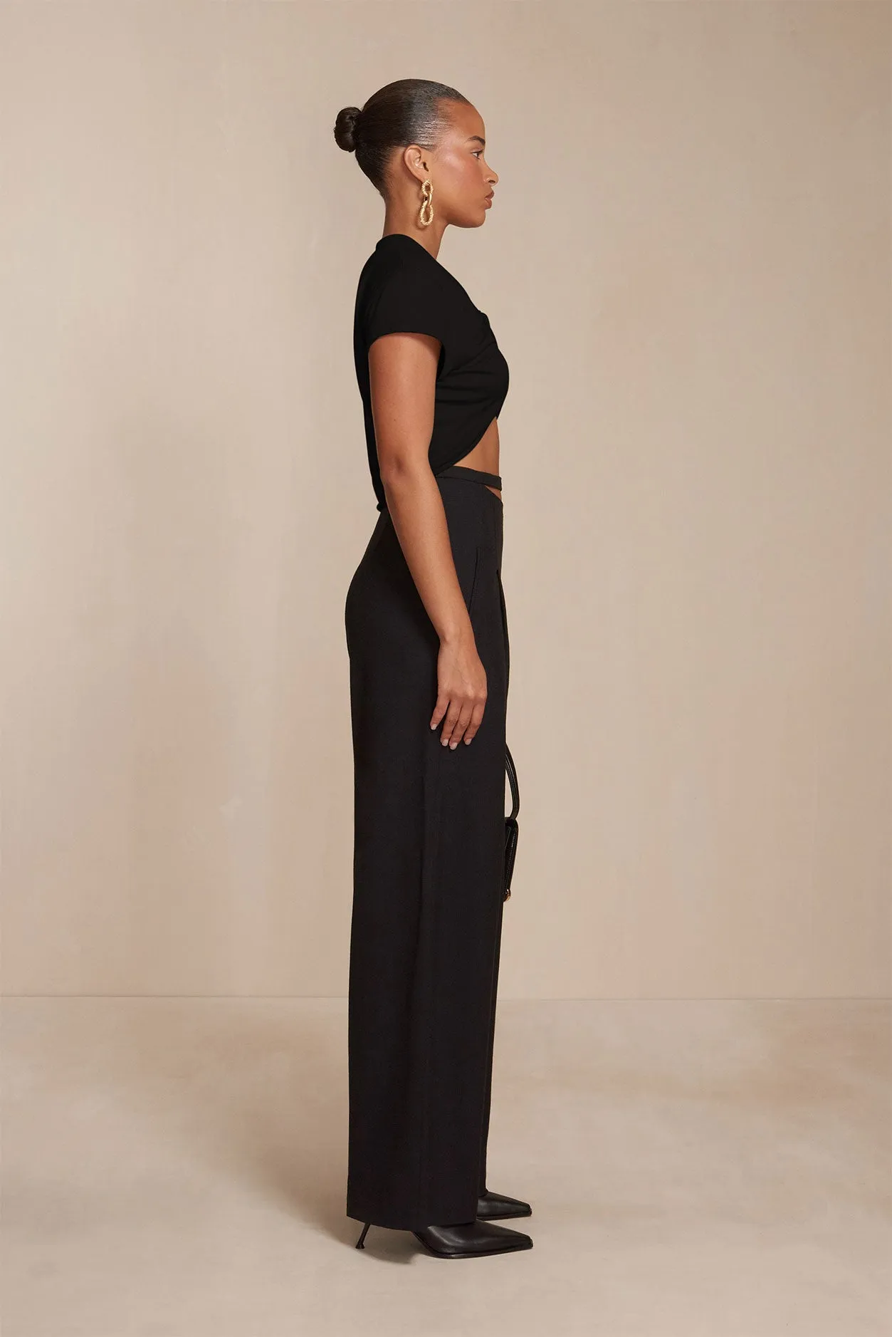 TASHA PANT - BLACK sold by cult gaia product image thumbnail 2