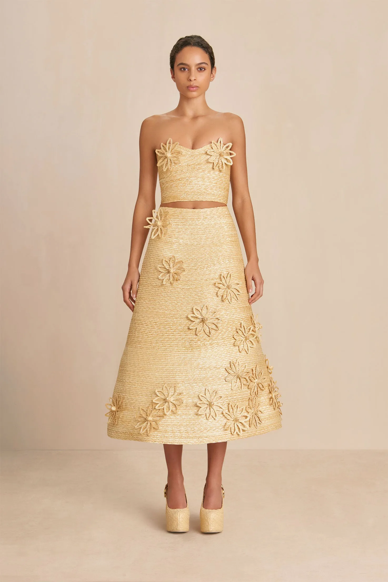 OPHILE SKIRT - NATURAL sold by Cult Gaia