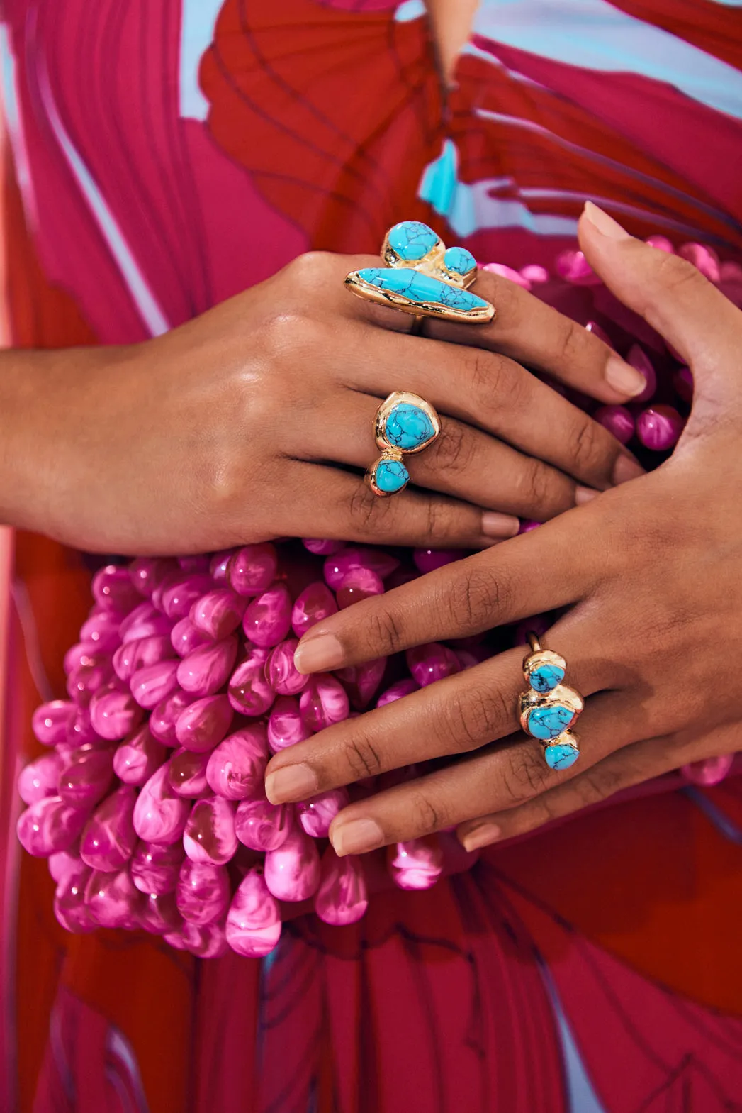 SURI RING SET - TURQUOISE sold by cult gaia product image thumbnail 3