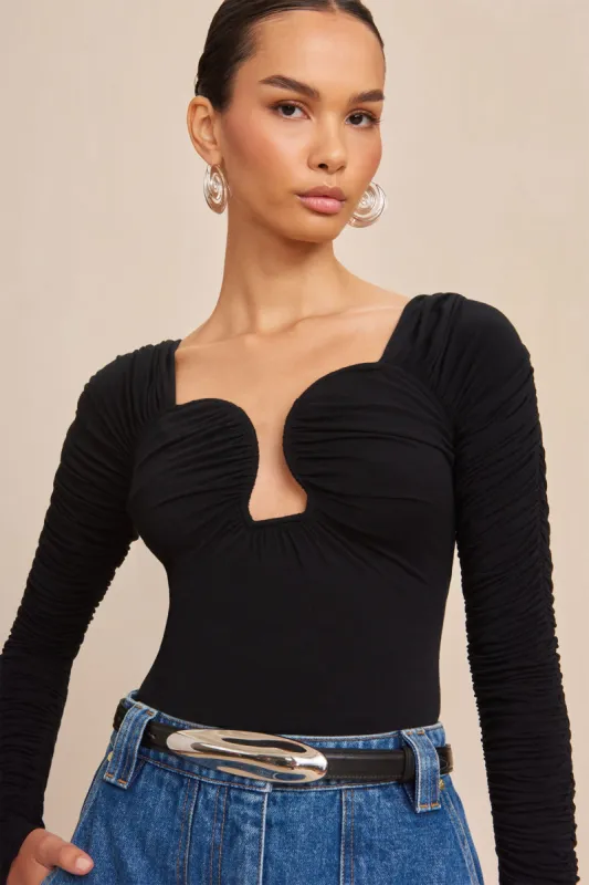 ESMA BODYSUIT - BLACK made by Cult Gaia