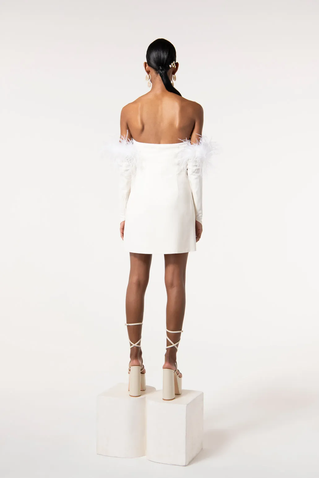 JASLENE DRESS - OFF WHITE sold by cult gaia product image thumbnail 3