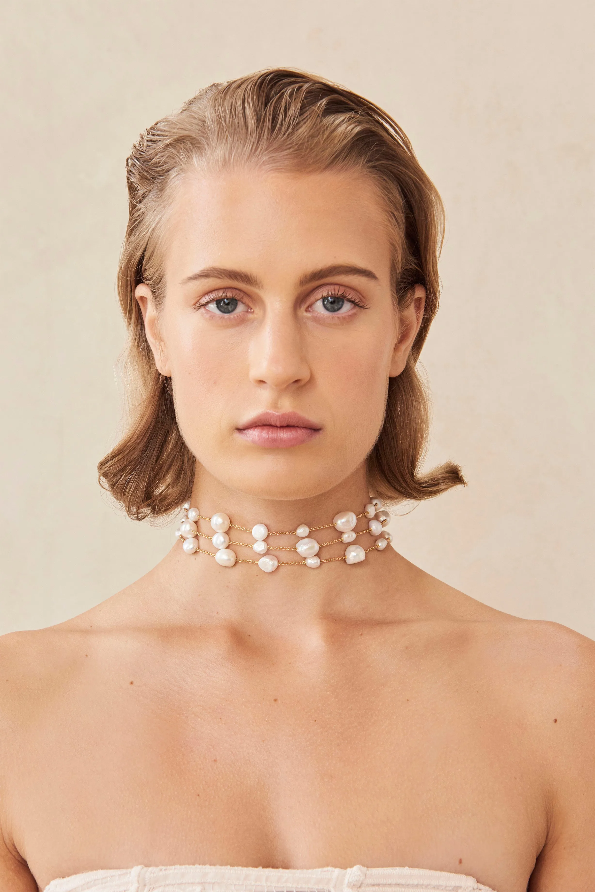 NYALA CHOKER - PEARL sold by cult gaia product image thumbnail 2