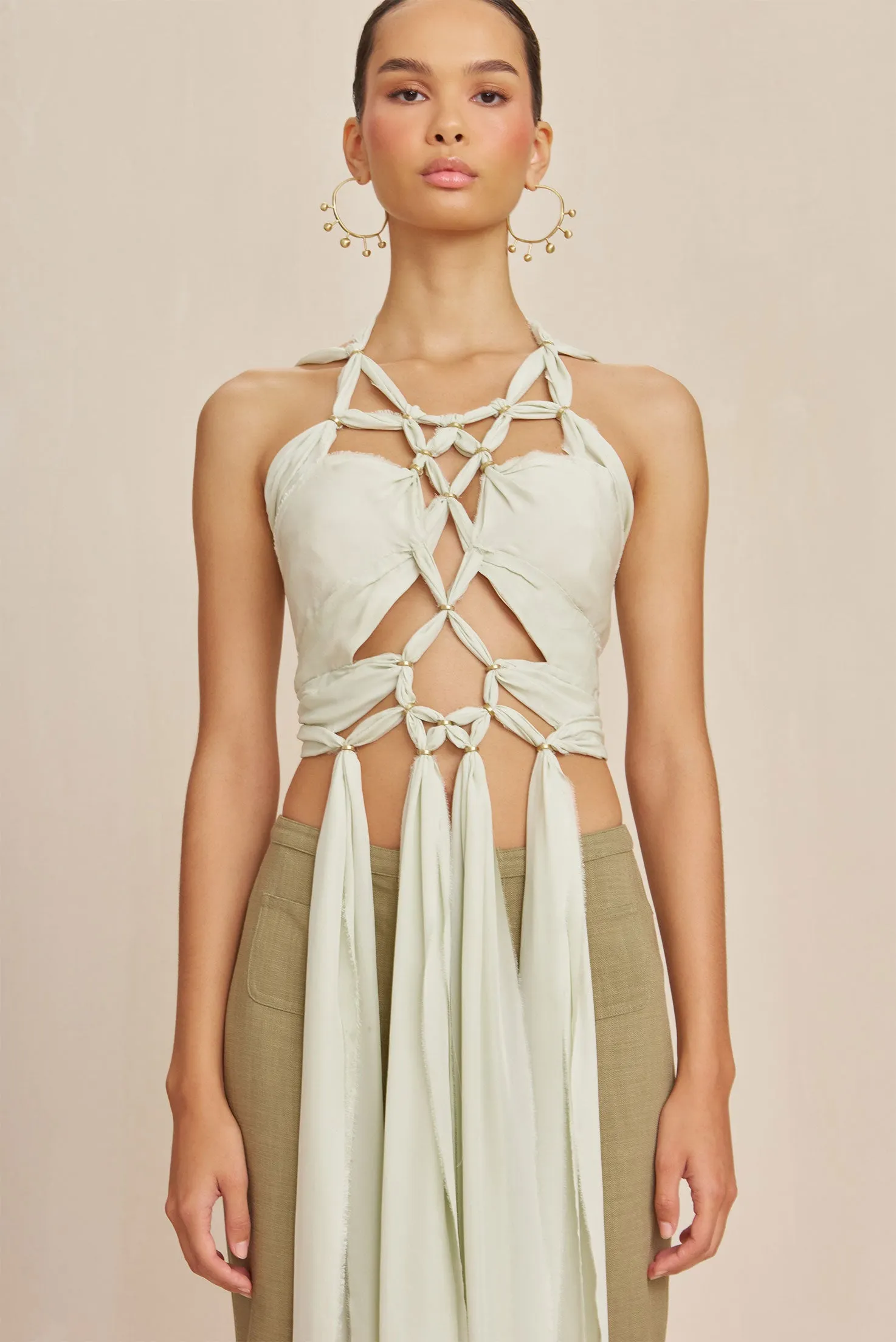 TAIJA TOP - LIGHT HONEYDEW sold by cult gaia product image thumbnail 2