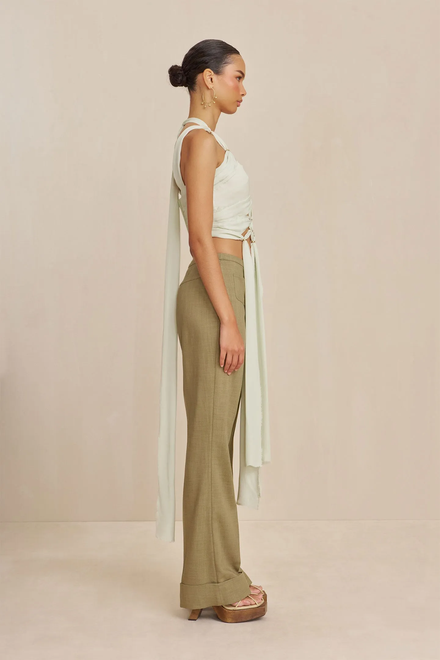 TAIJA TOP - LIGHT HONEYDEW sold by cult gaia product image thumbnail 3