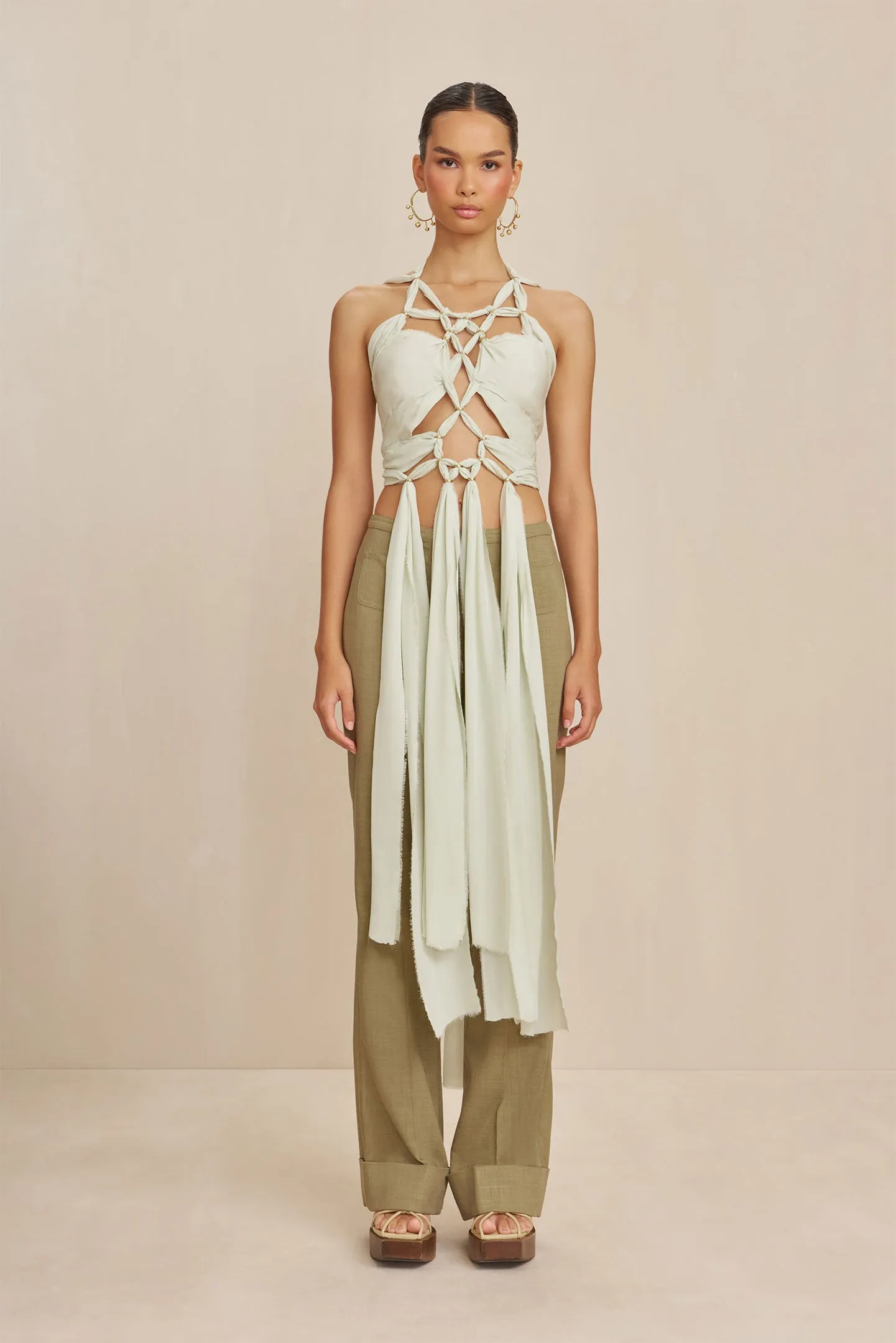 TAIJA TOP - LIGHT HONEYDEW sold by cult gaia product image thumbnail 4