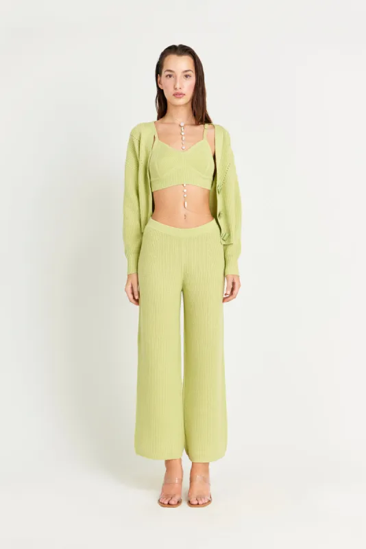 PIPER KNIT PANT - AVOCADO sold by cult gaia