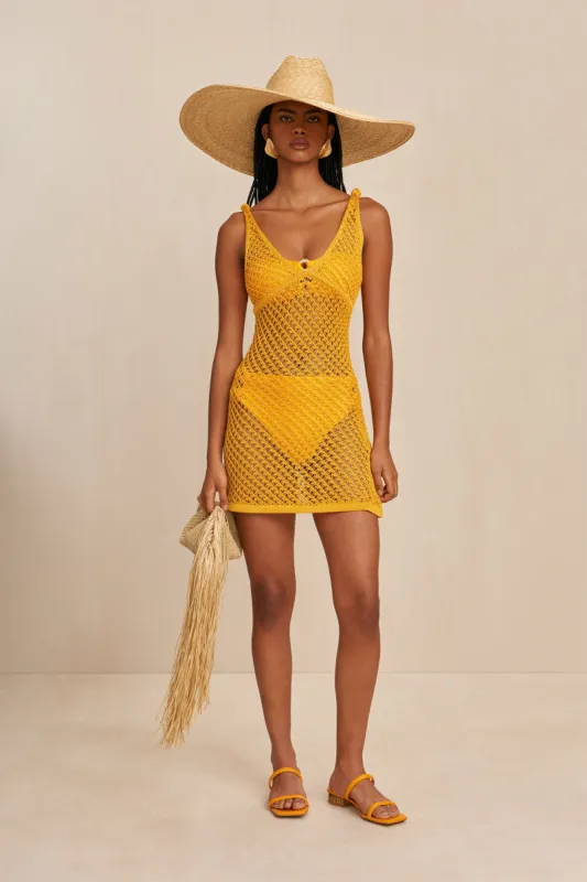SULLY CROCHET COVERUP - MARMALADE sold by cult gaia