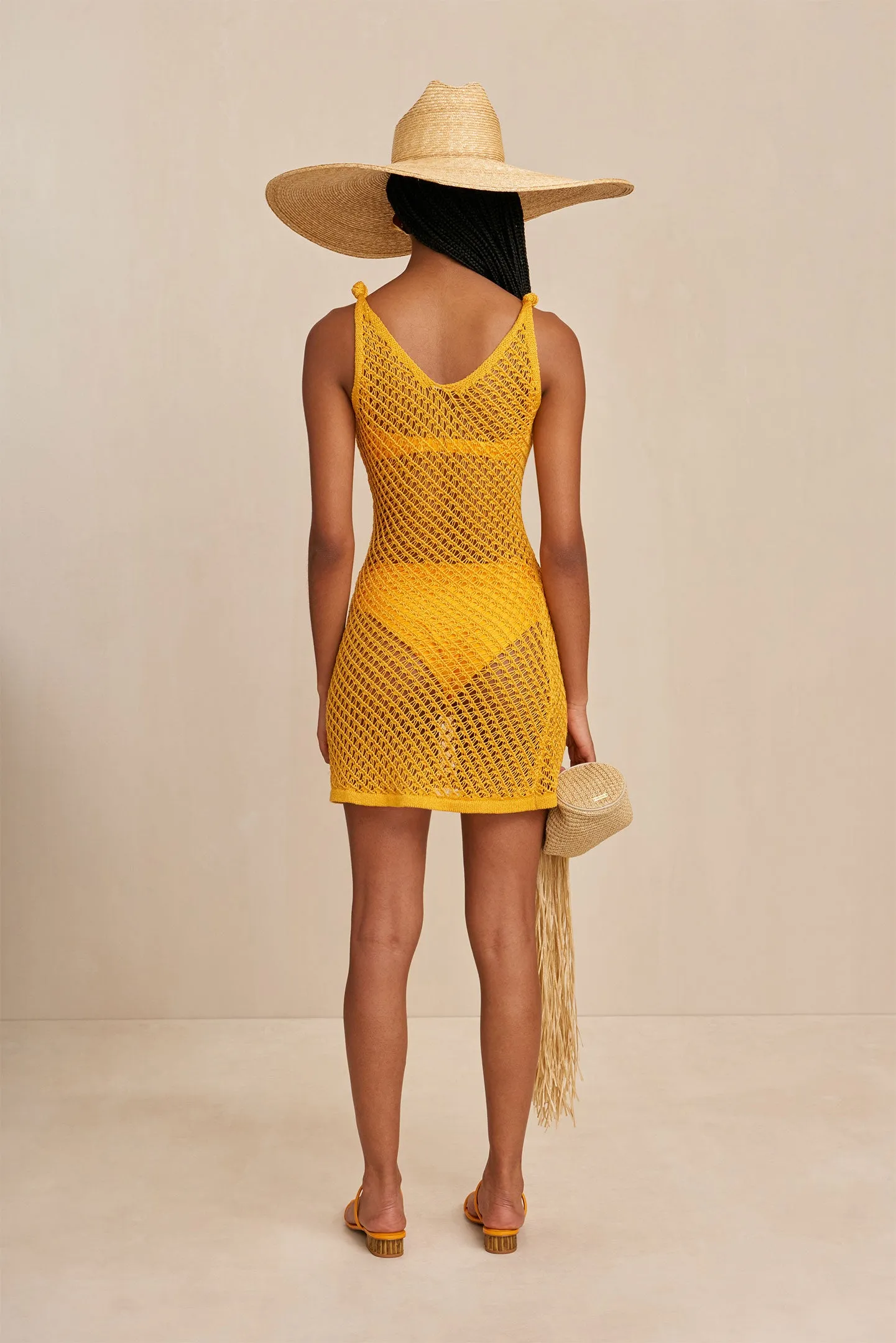 SULLY CROCHET COVERUP - MARMALADE sold by Cult Gaia product image thumbnail 4