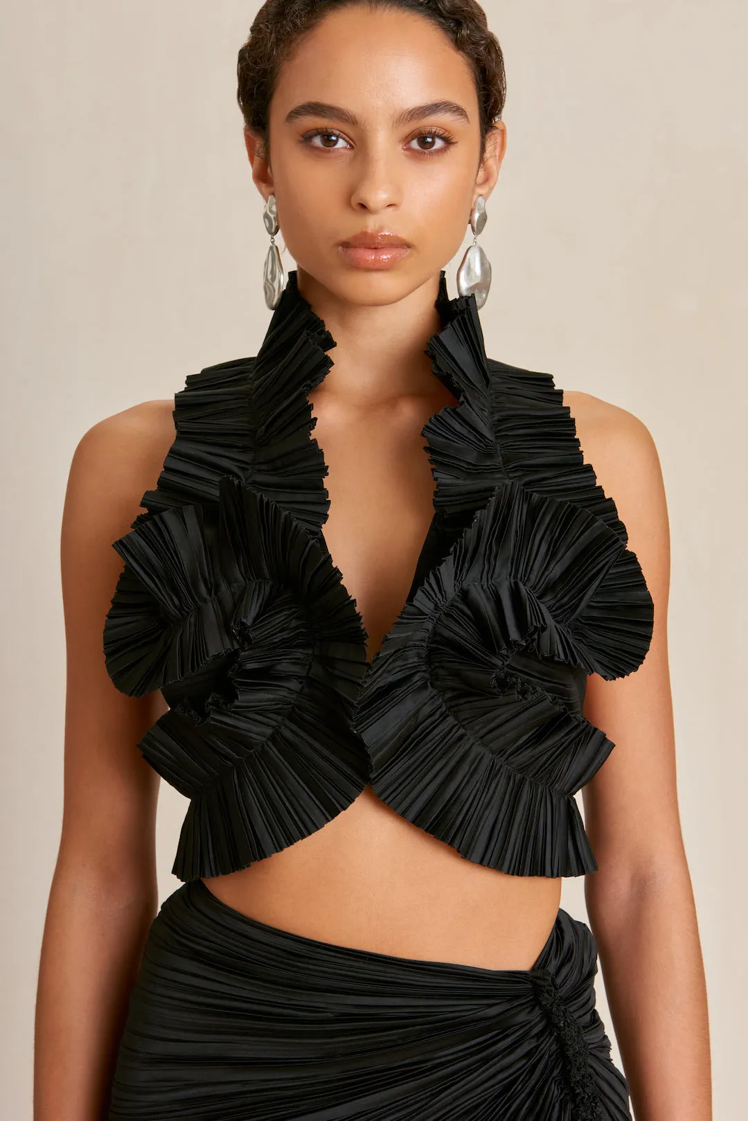 ADILIA TOP - BLACK sold by cult gaia product image thumbnail 3