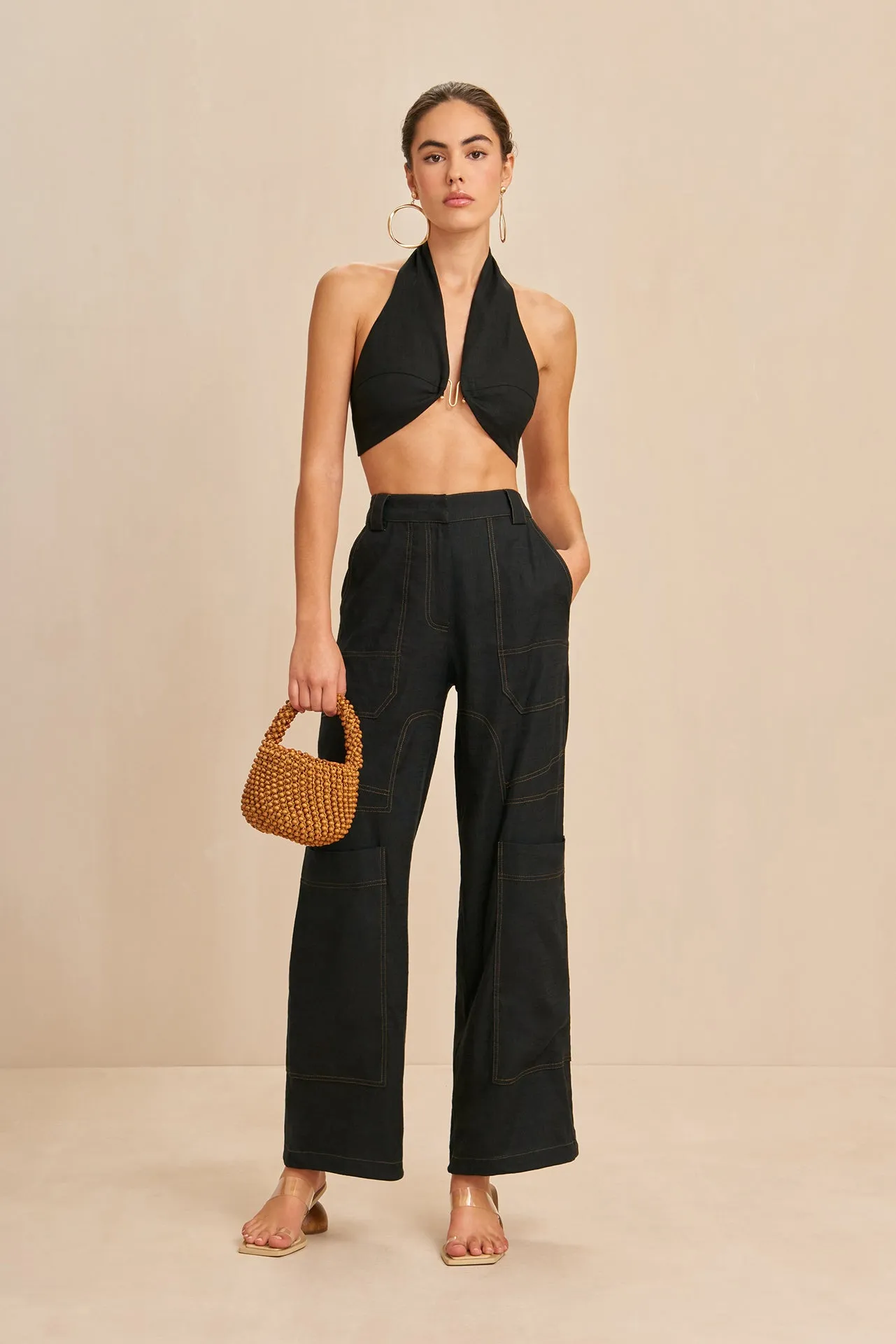 WYNN PANT - BLACK sold by Cult Gaia