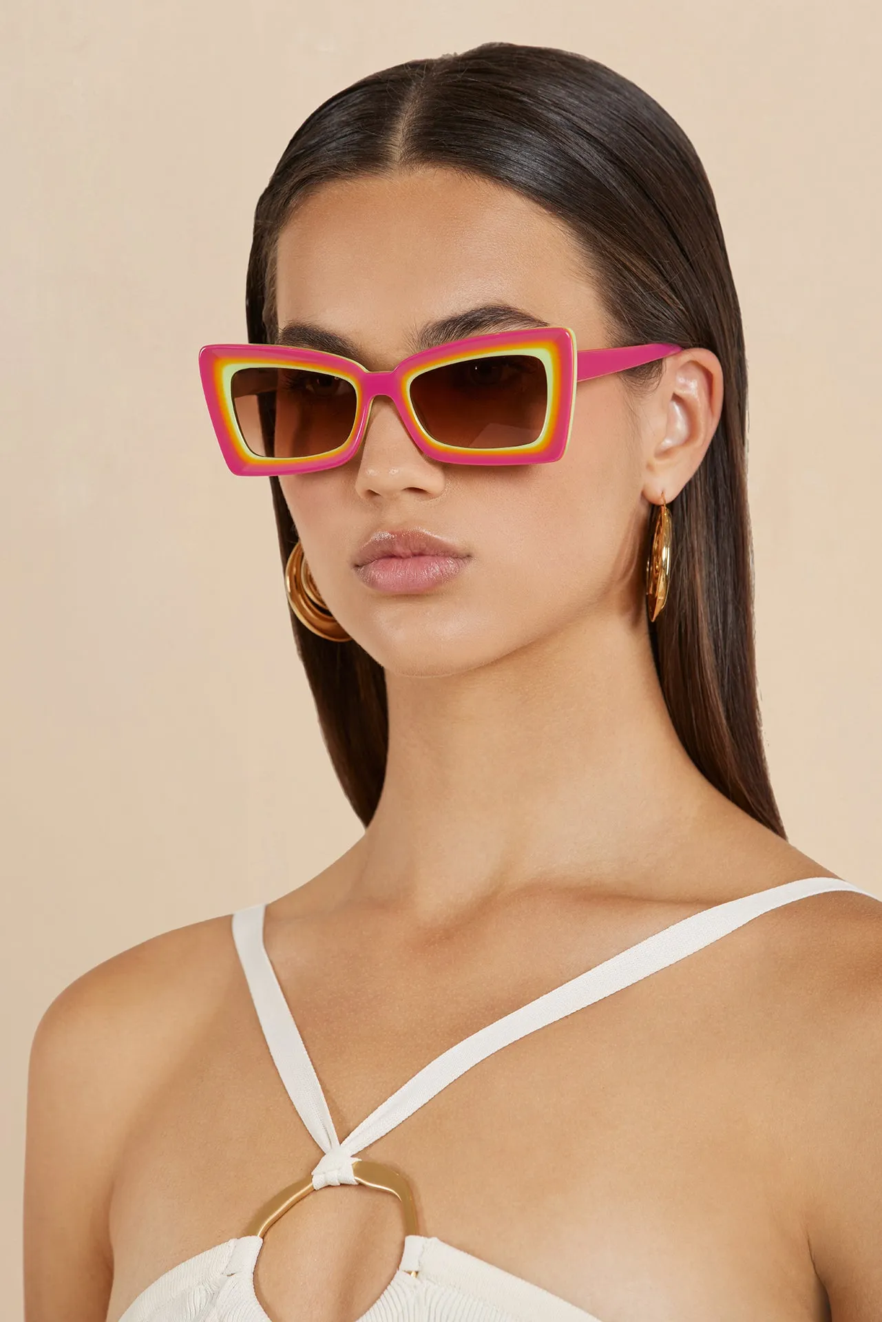 ZAZA SUNGLASSES - DRAGONFRUIT MULTI sold by Cult Gaia product image thumbnail 4