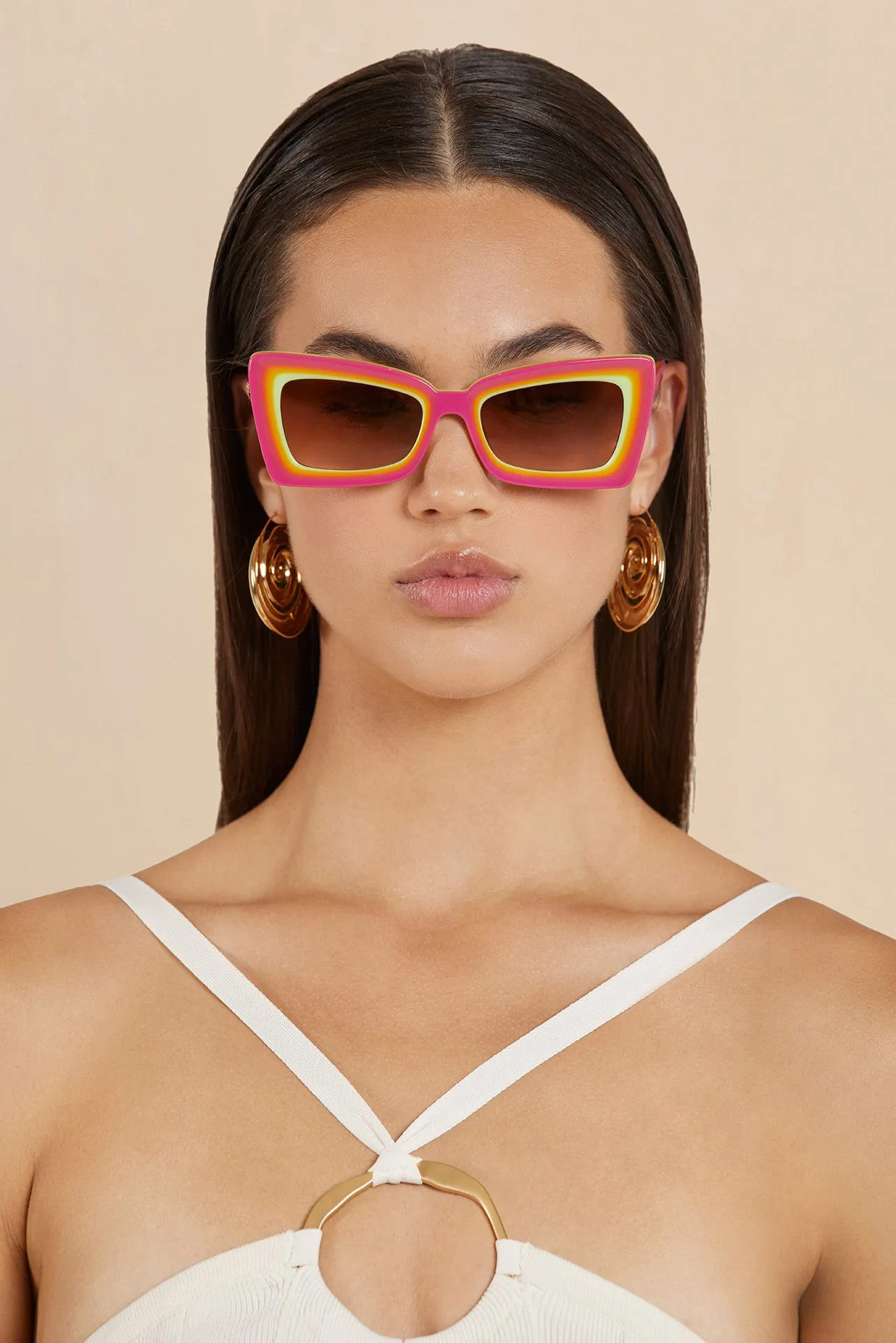 ZAZA SUNGLASSES - DRAGONFRUIT MULTI sold by Cult Gaia