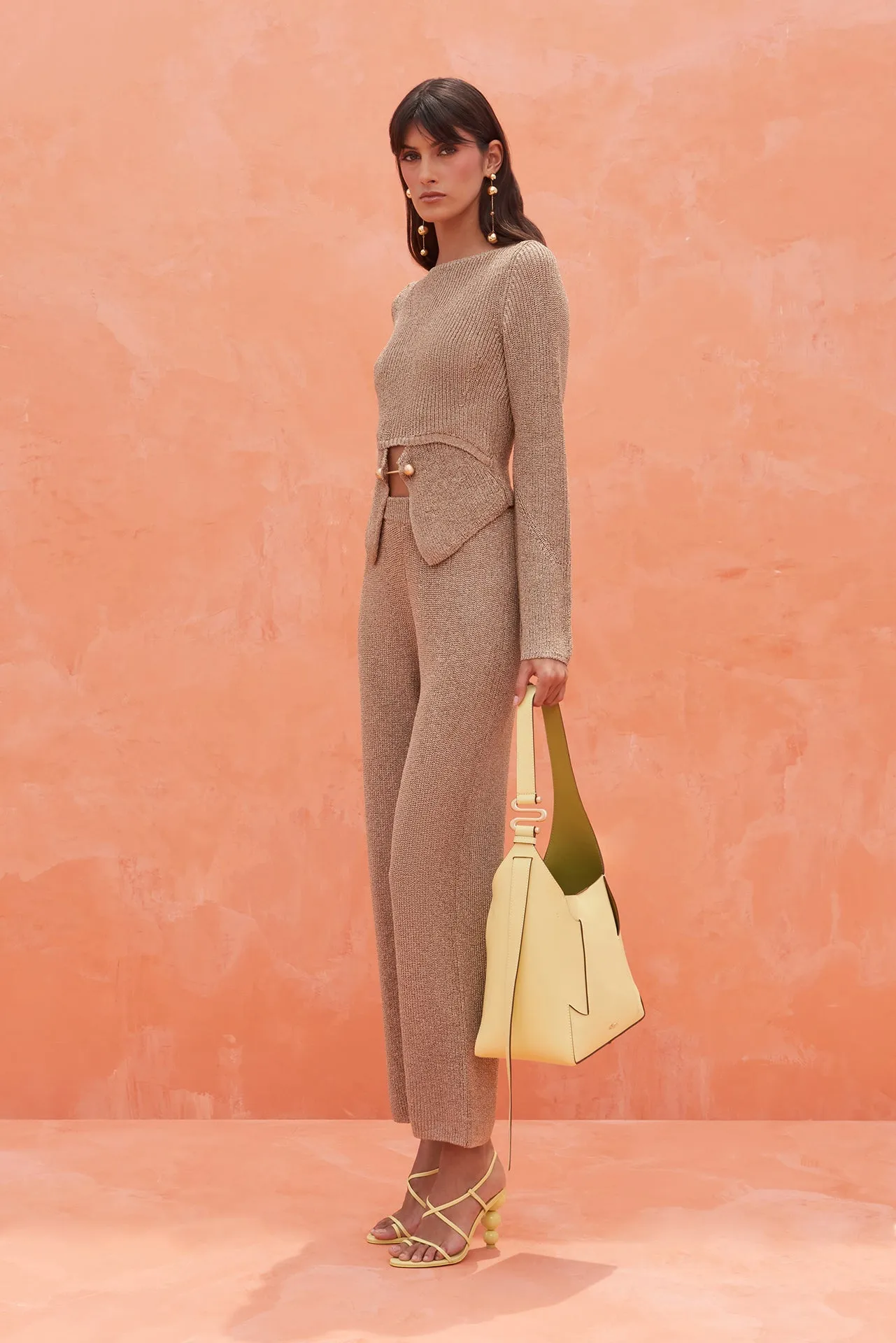 LAWENA KNIT PANT - CHAMPAGNE sold by Cult Gaia product image thumbnail 3