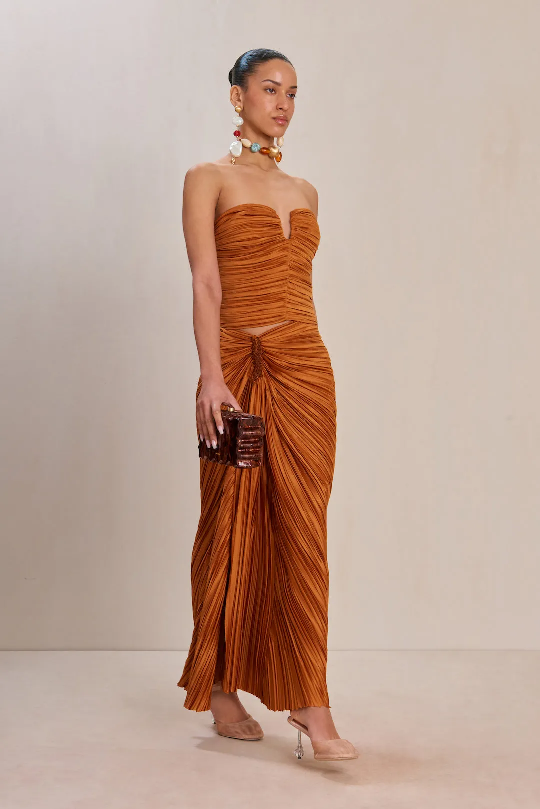 SONOMA SKIRT - BOURBON sold by cult gaia product image thumbnail 4