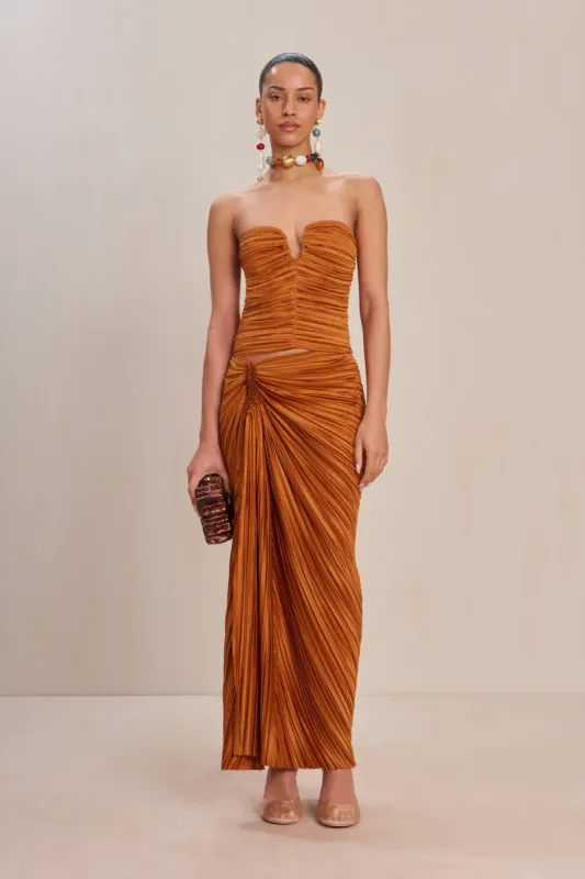 SONOMA SKIRT - BOURBON sold by cult gaia