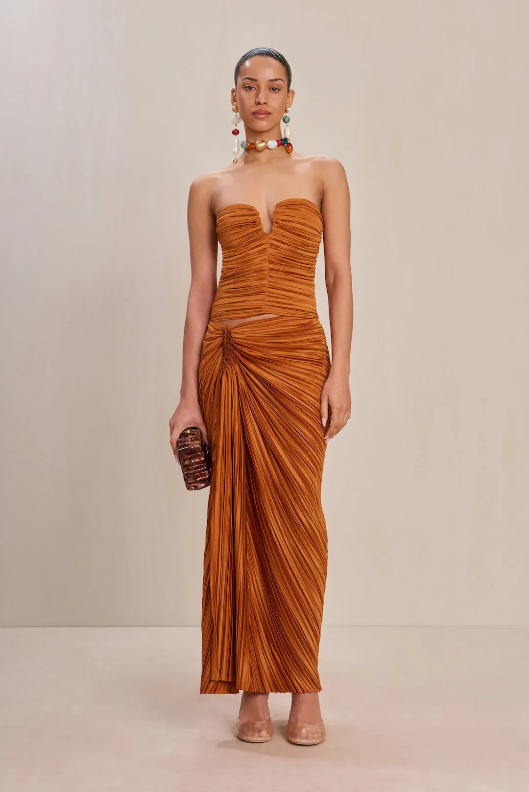 SONOMA SKIRT - BOURBON sold by cult gaia