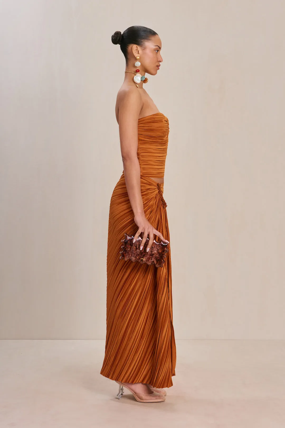 SONOMA SKIRT - BOURBON sold by cult gaia product image thumbnail 3