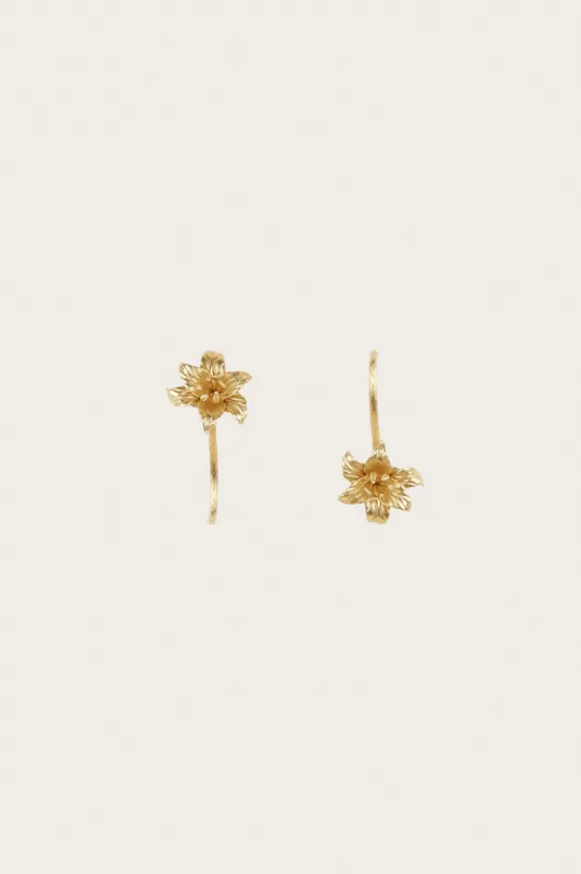 LILIA EARRING - BRUSHED BRASS sold by cult gaia