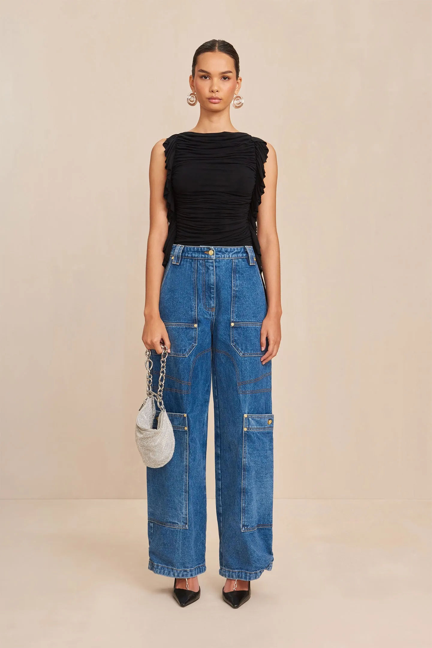 NAKIA TOP - BLACK sold by Cult Gaia product image thumbnail 2