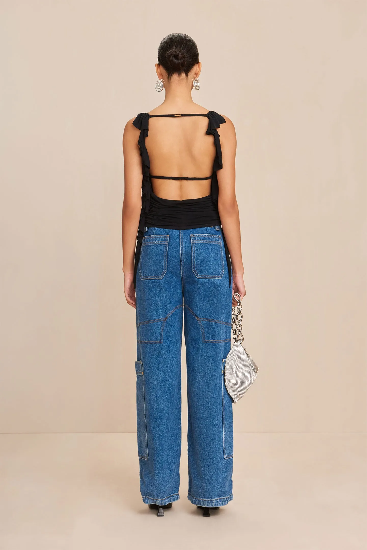 NAKIA TOP - BLACK sold by Cult Gaia product image thumbnail 4