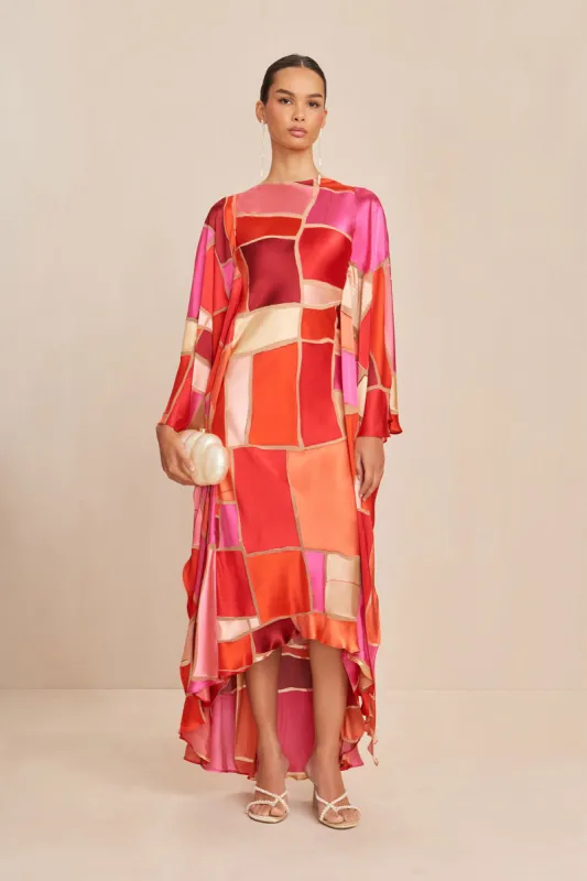 ELIKA GOWN - LOLLIPOP MOSAIC sold by cult gaia