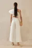 KORA PANT - OFF WHITE LINEN sold by Cult Gaia